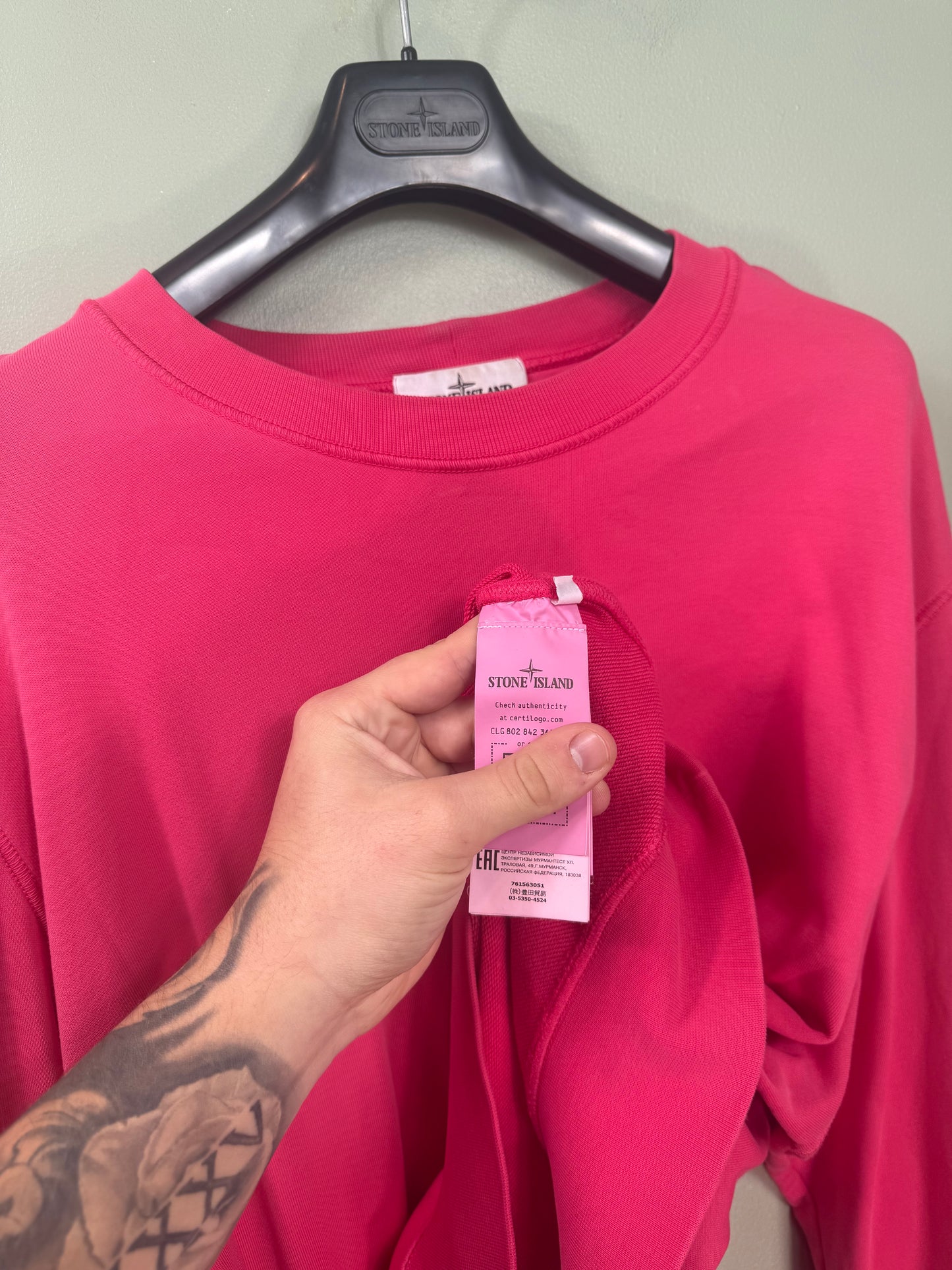 Stone Island Pink Jumper