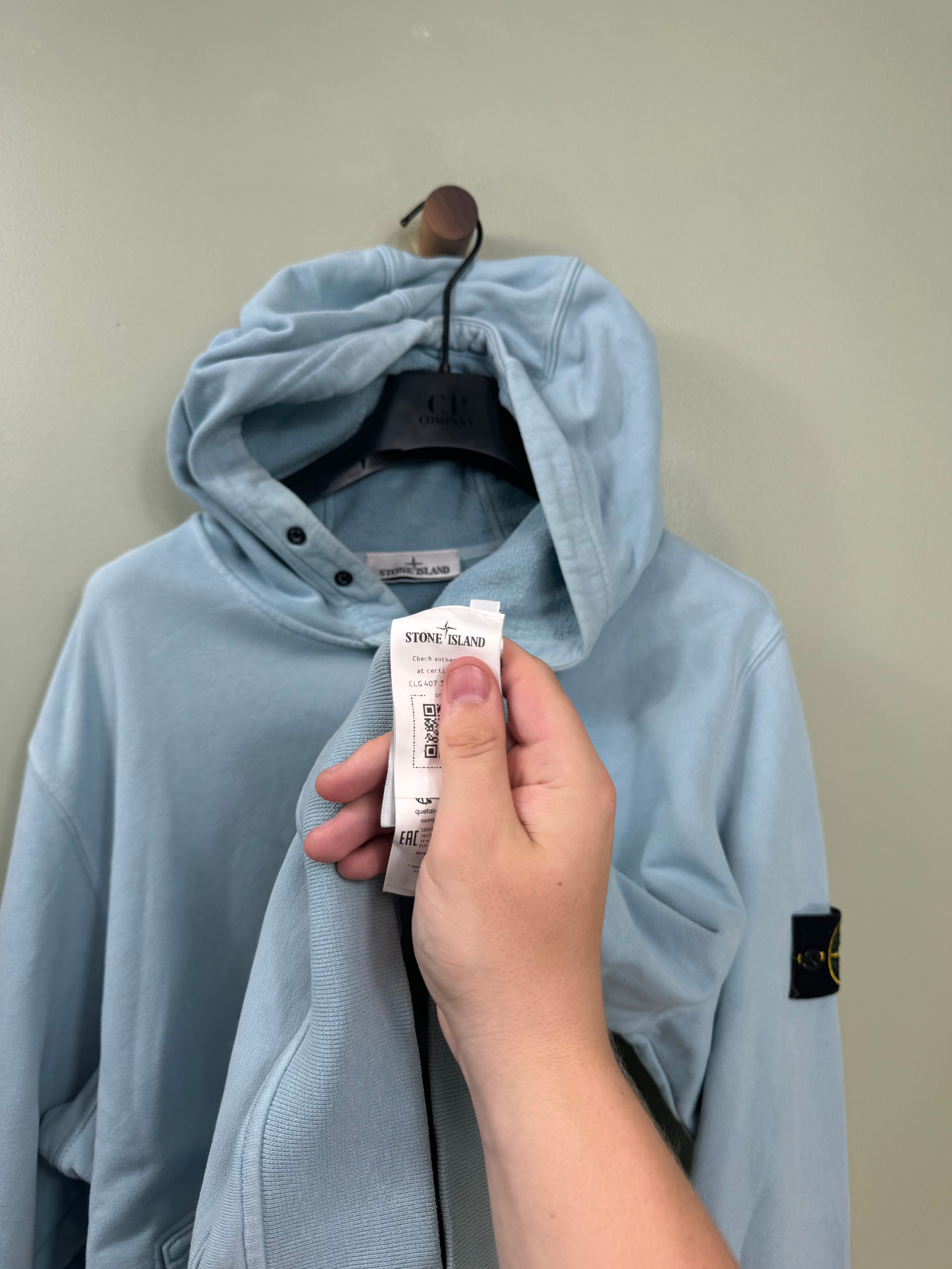 Stone Island Baby Blue Hoodie