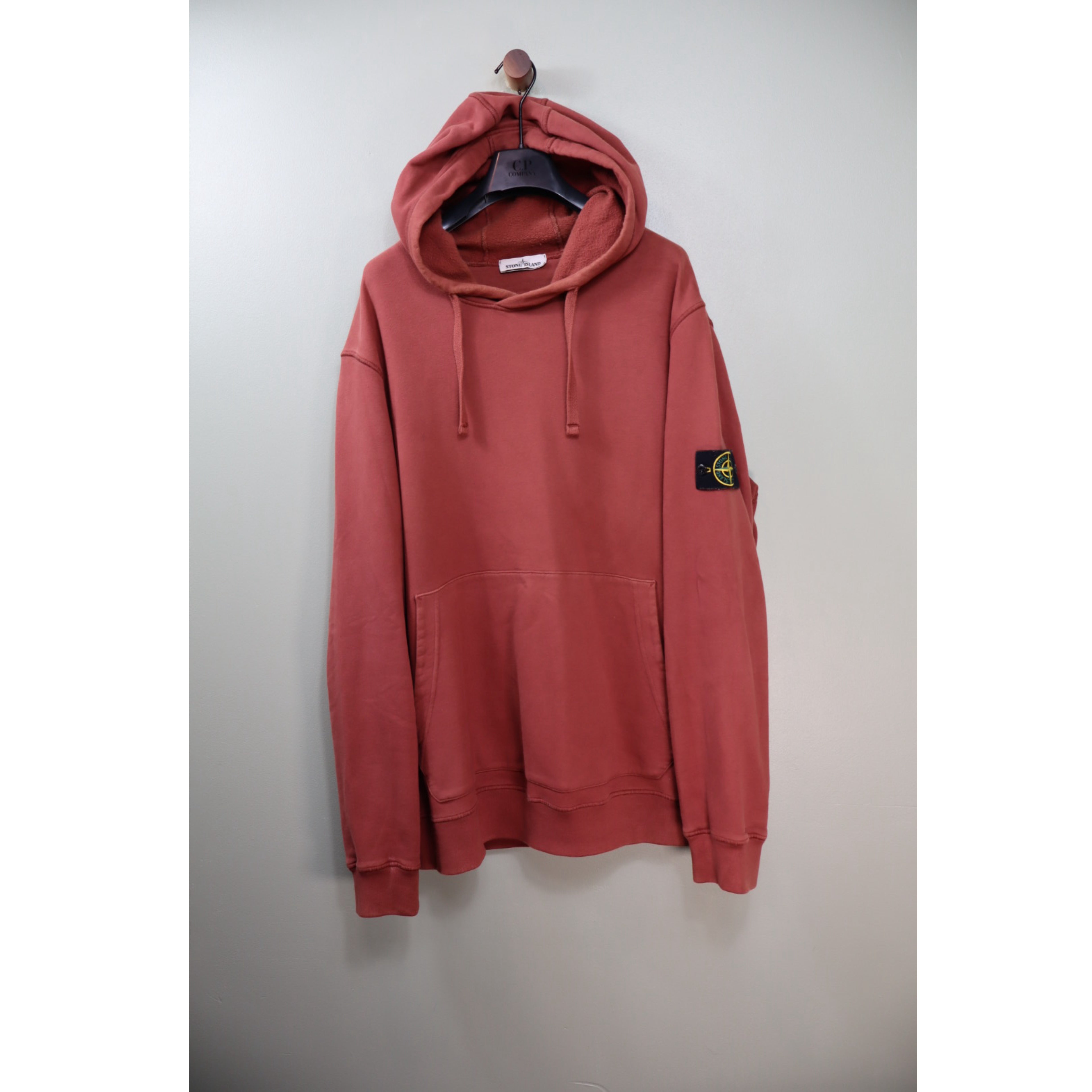 Stone Island Brick Red Hoodie