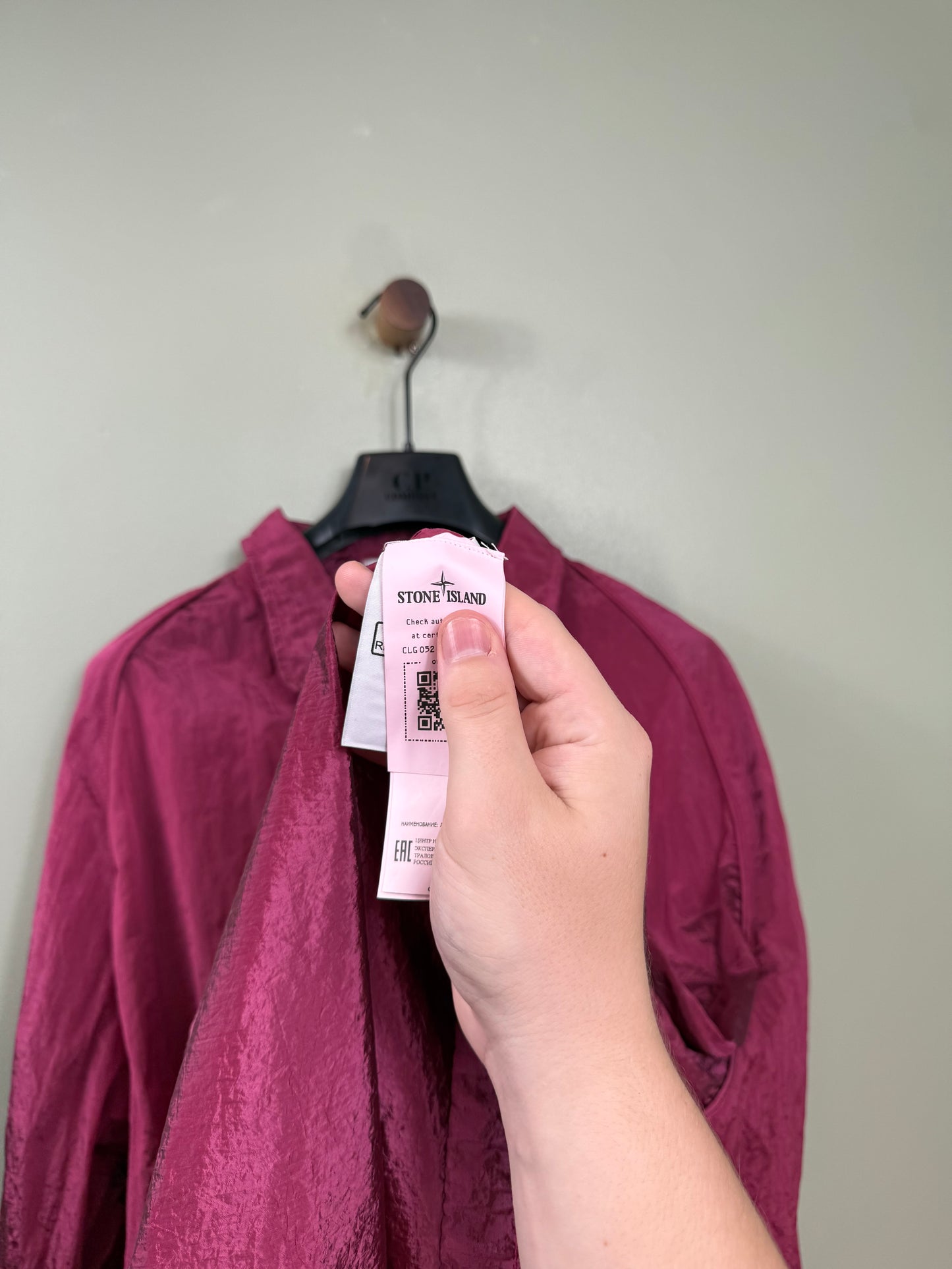 Stone Island Pink Nylon Metal Overshirt