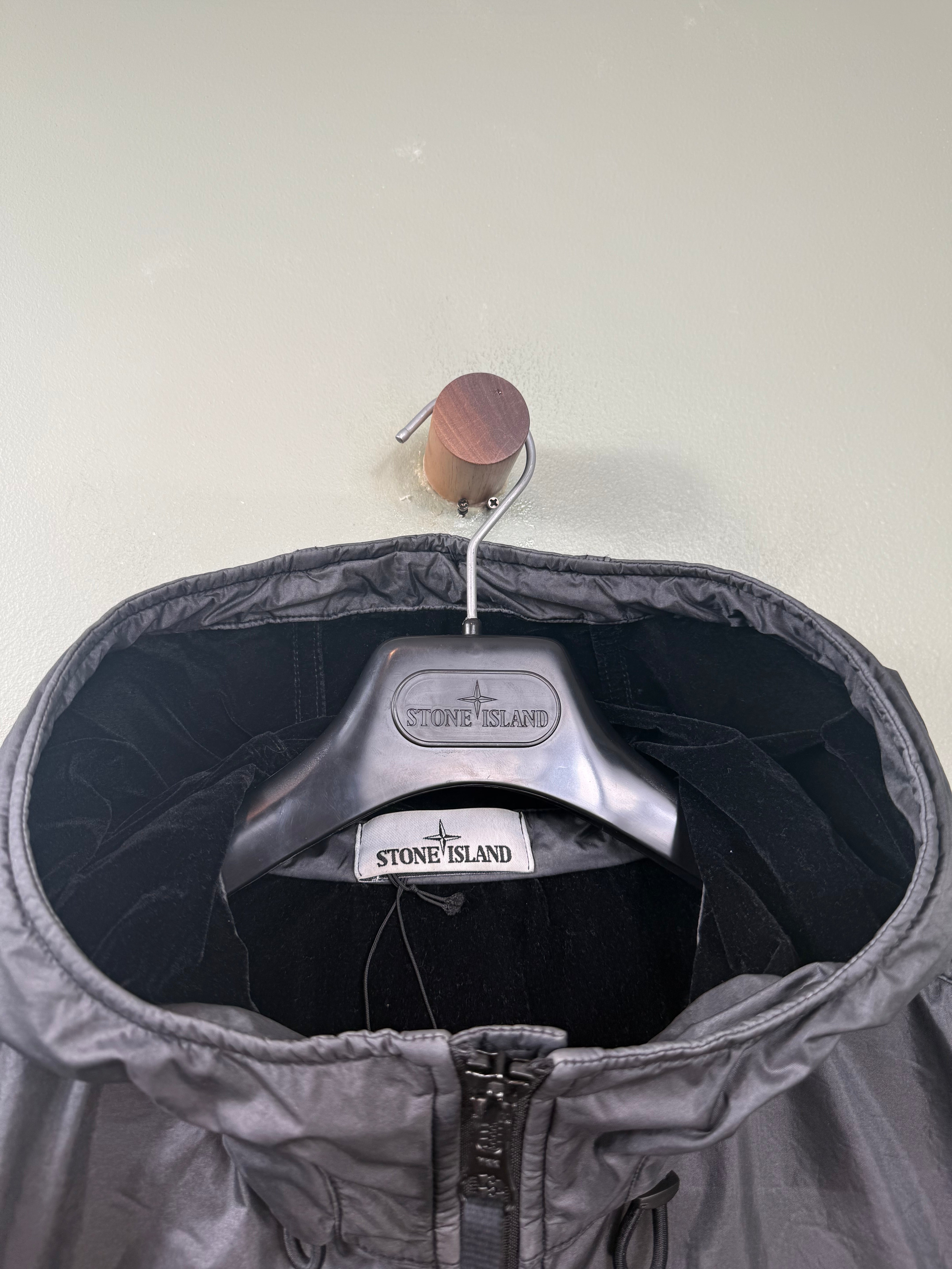 Stone Island Black Lamy Flock Jacket