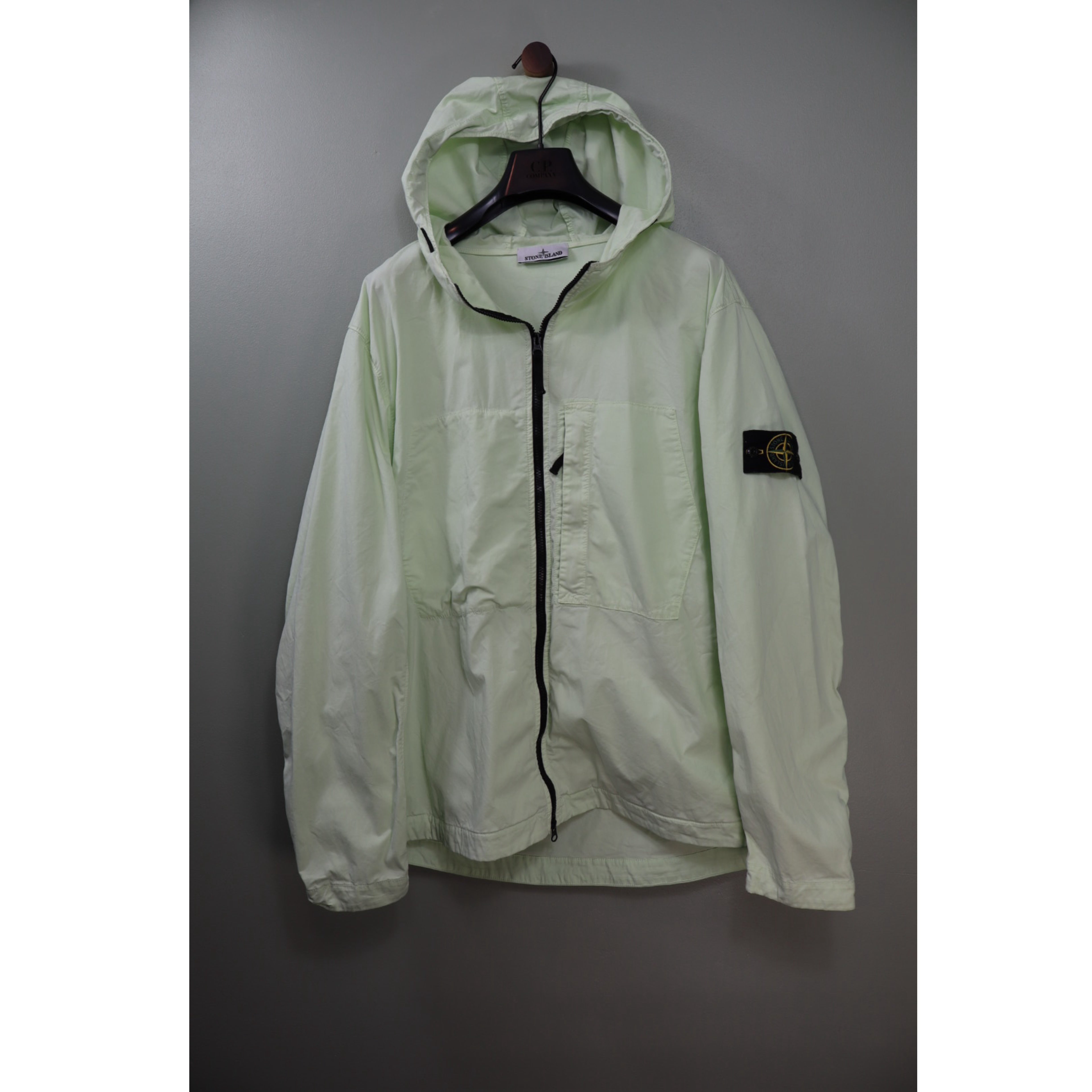 Stone Island Pastel Green Supima Cotton Twill