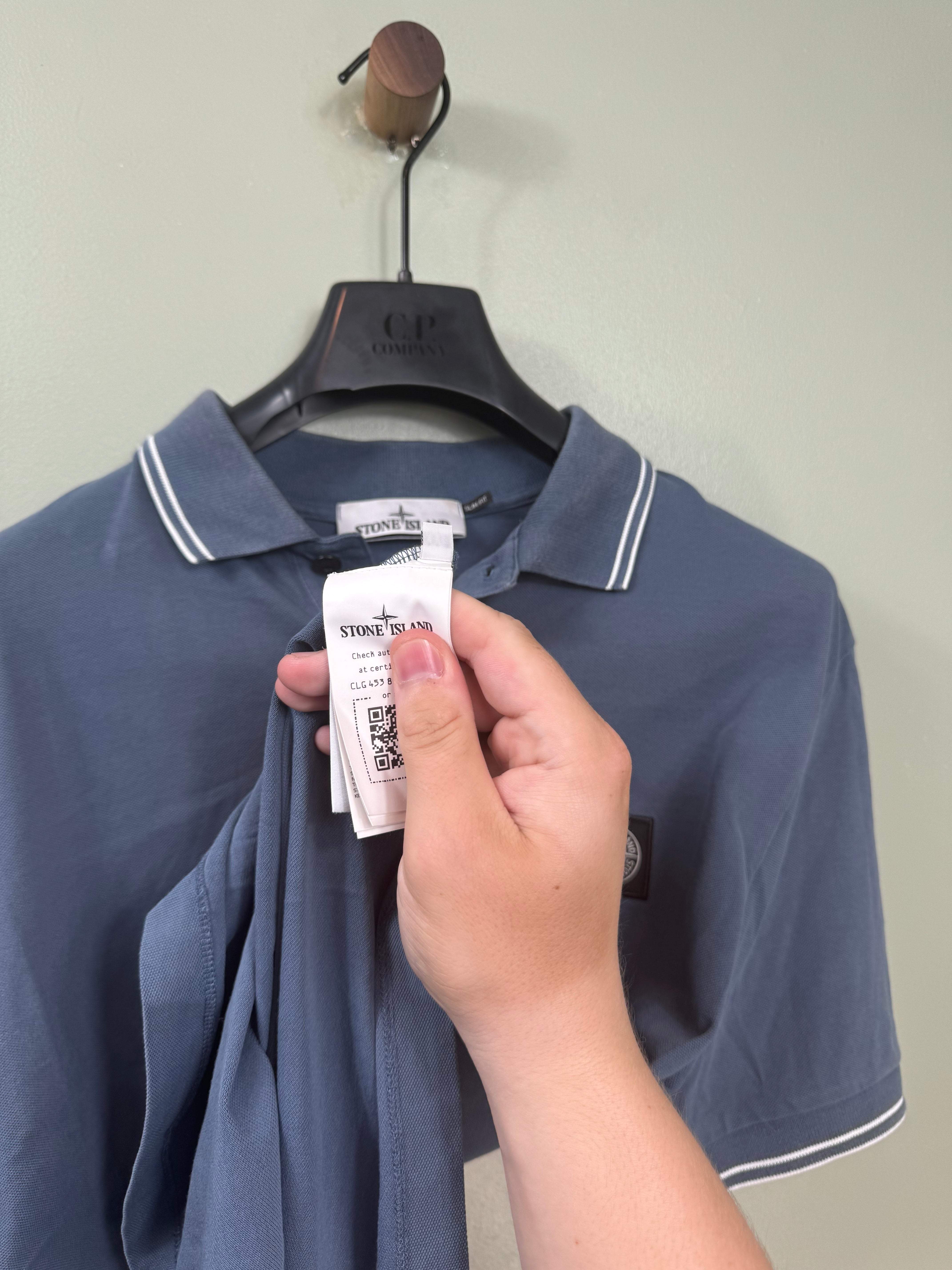 Stone Island Blue Polo