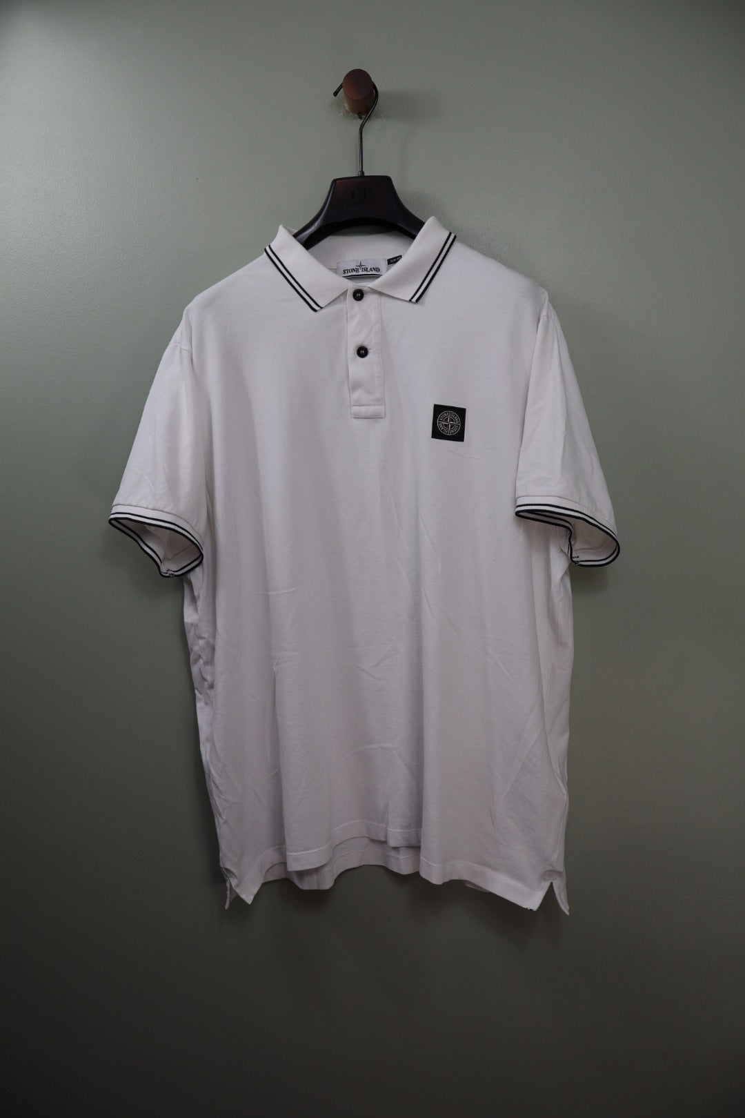 Stone Island White Polo