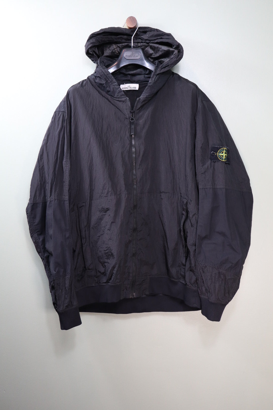 Stone Island Black Nylon Metal Watro Ripstop Jacket