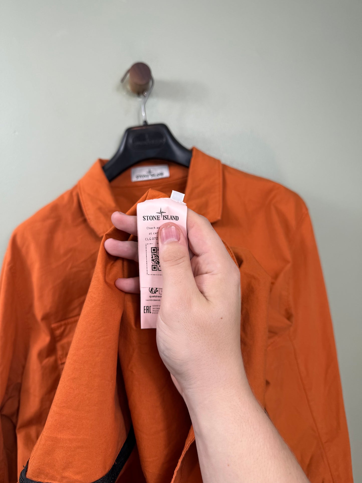 Stone Island Orange Overshirt