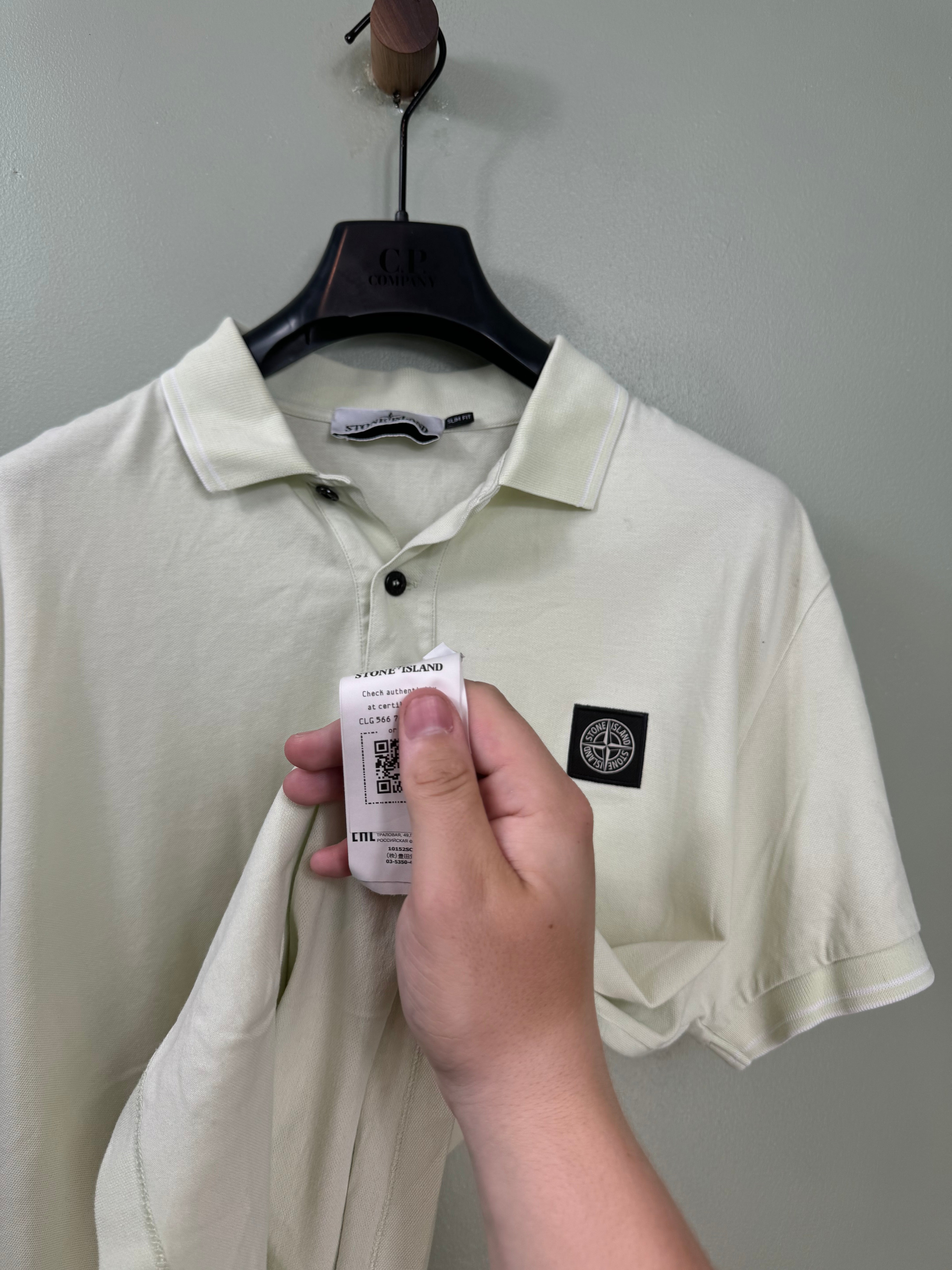 Stone Island Pastel Green Polo