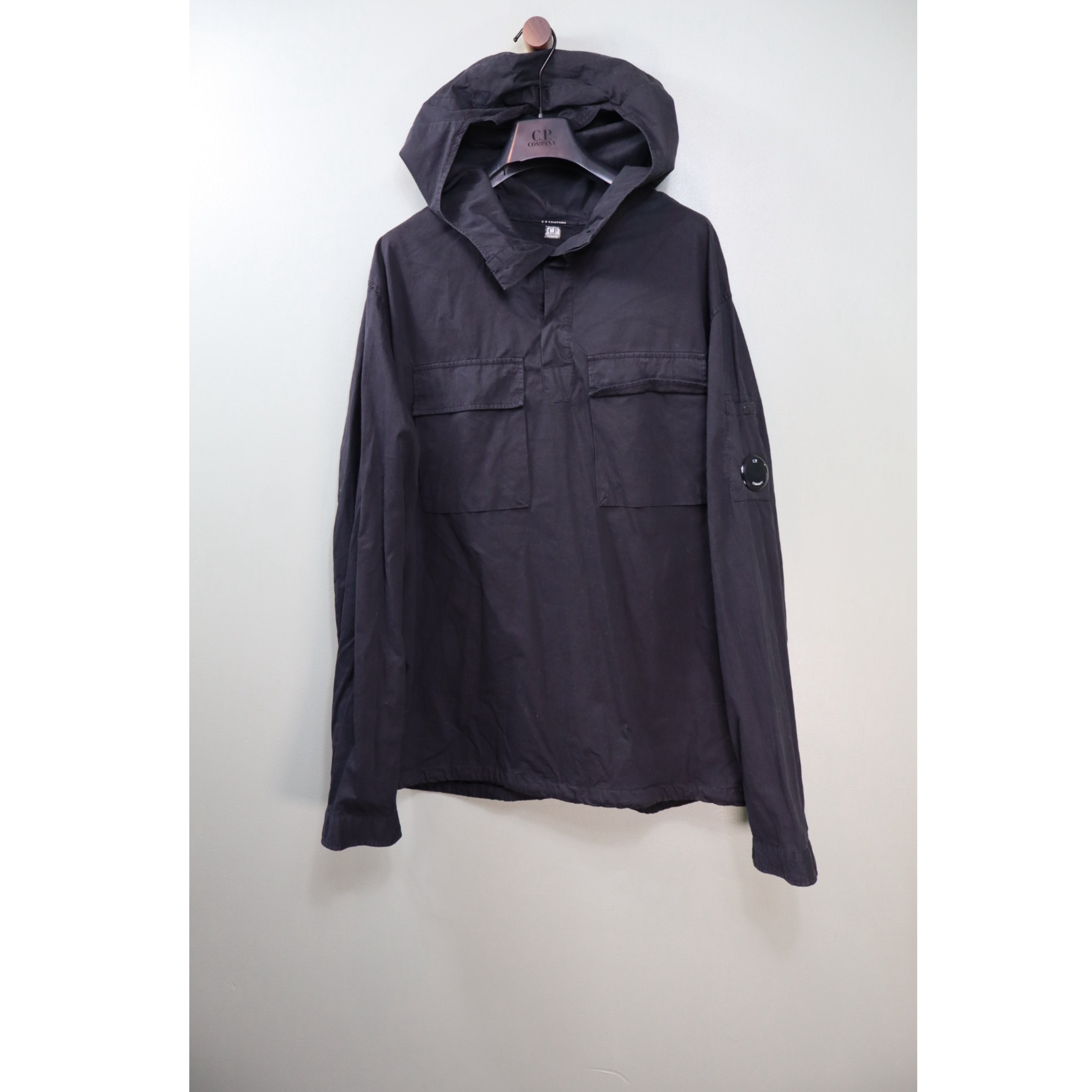 C.P. Company Black Hooded Smock