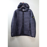 Stone Island Black Loom Woven Down Jacket