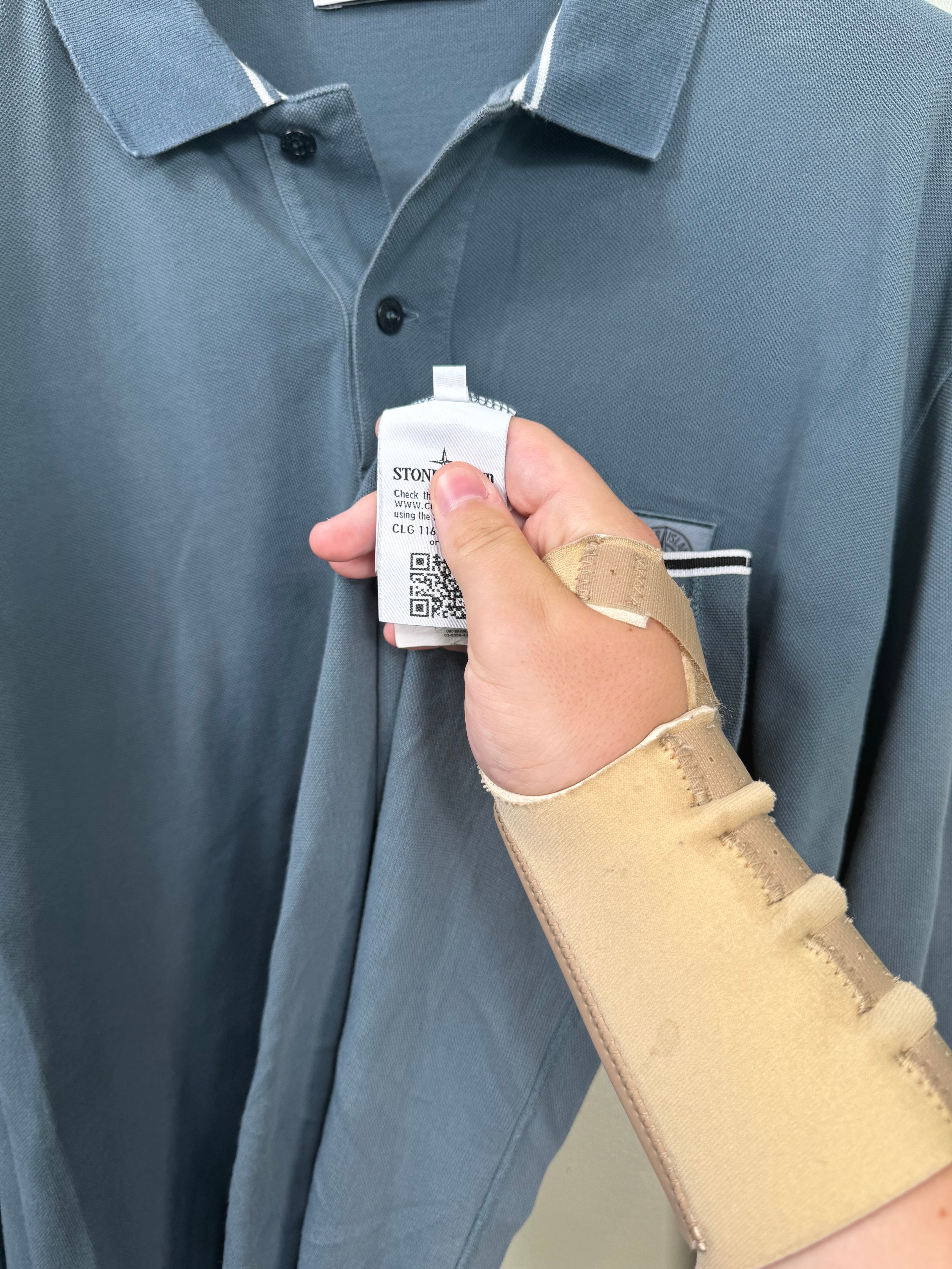 Stone Island Blue Polo