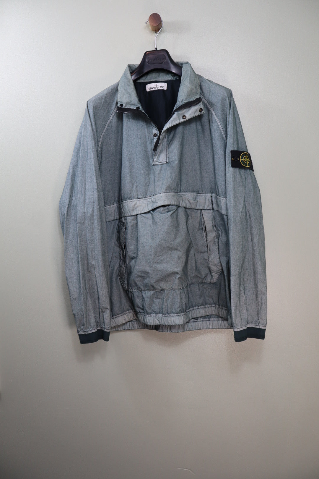 Stone Island Grey Resin Poplin Smock