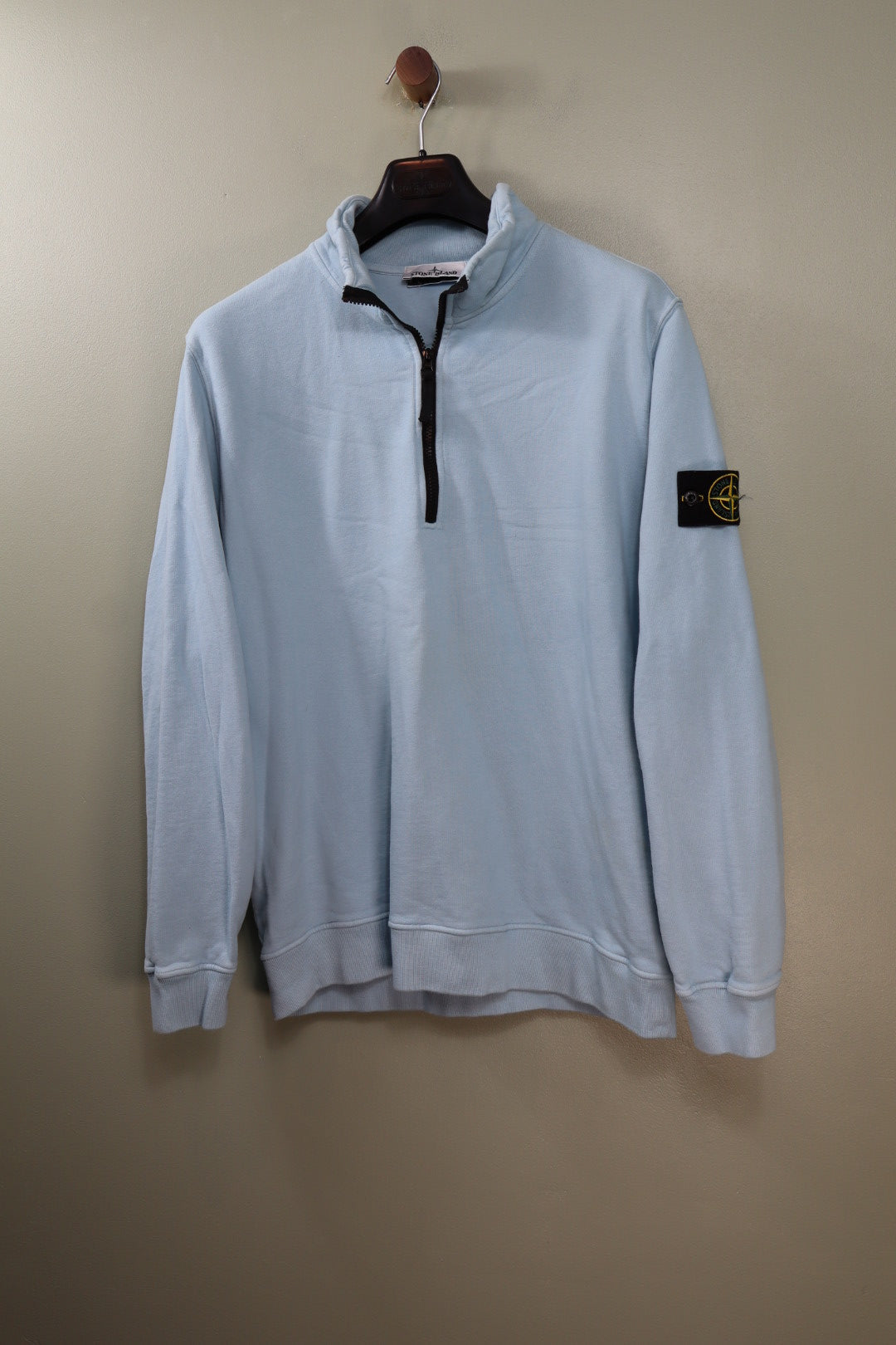 Stone Island Baby Blue 1/4 Zip Jumper