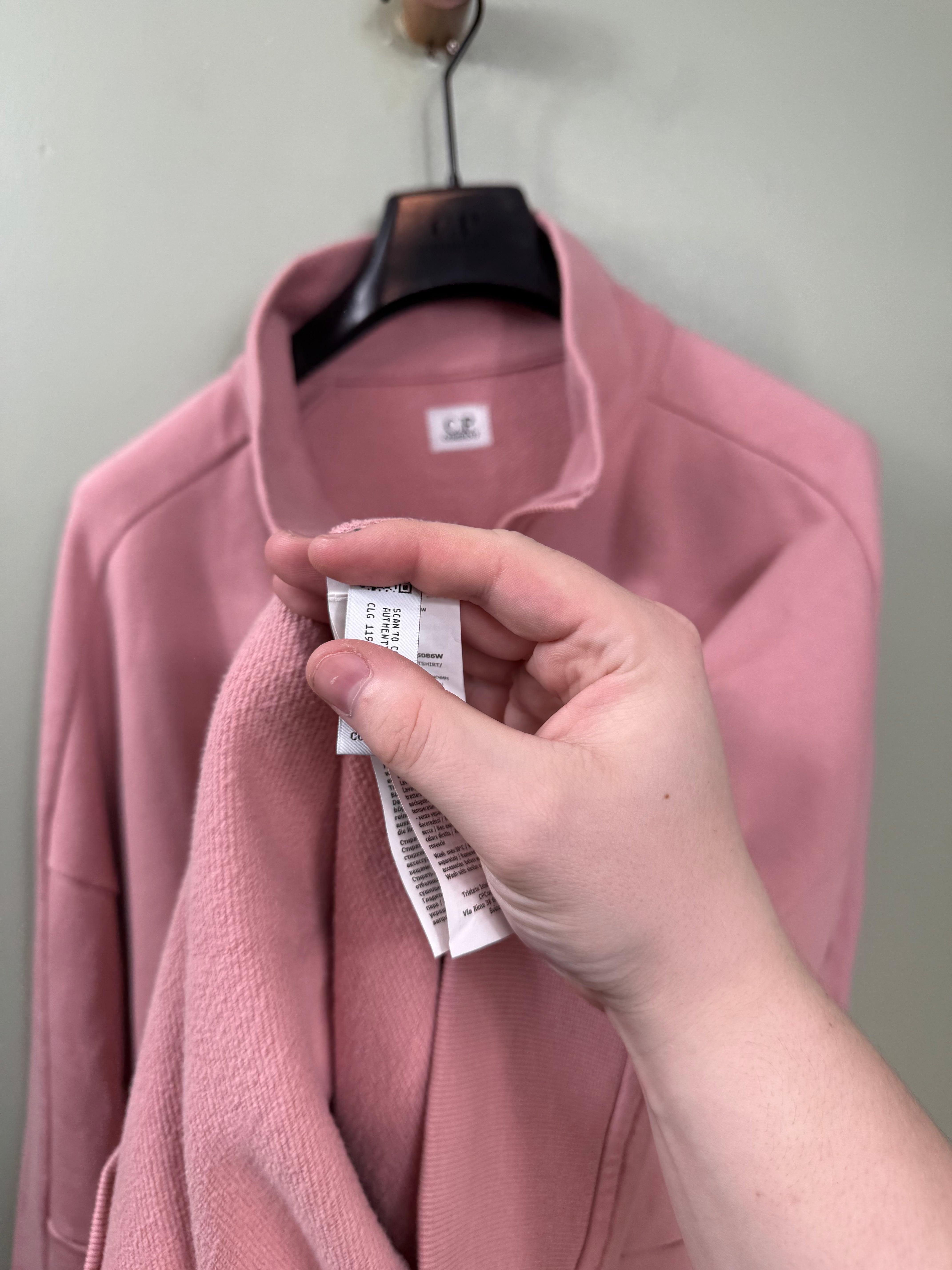 C.P. Company Pink 1/4 Zip Jumper