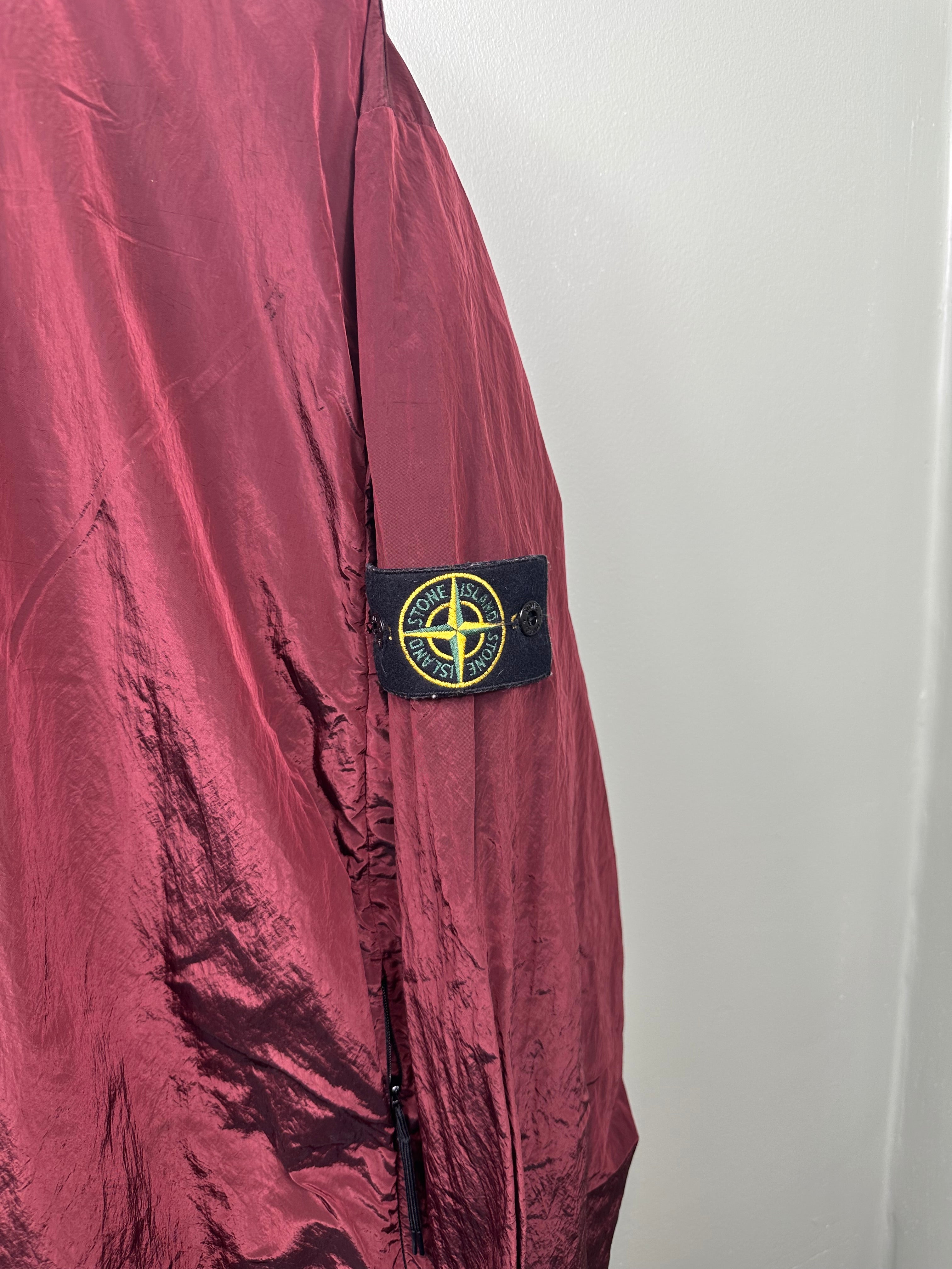Stone Island Burgundy Nylon Metal Jumper