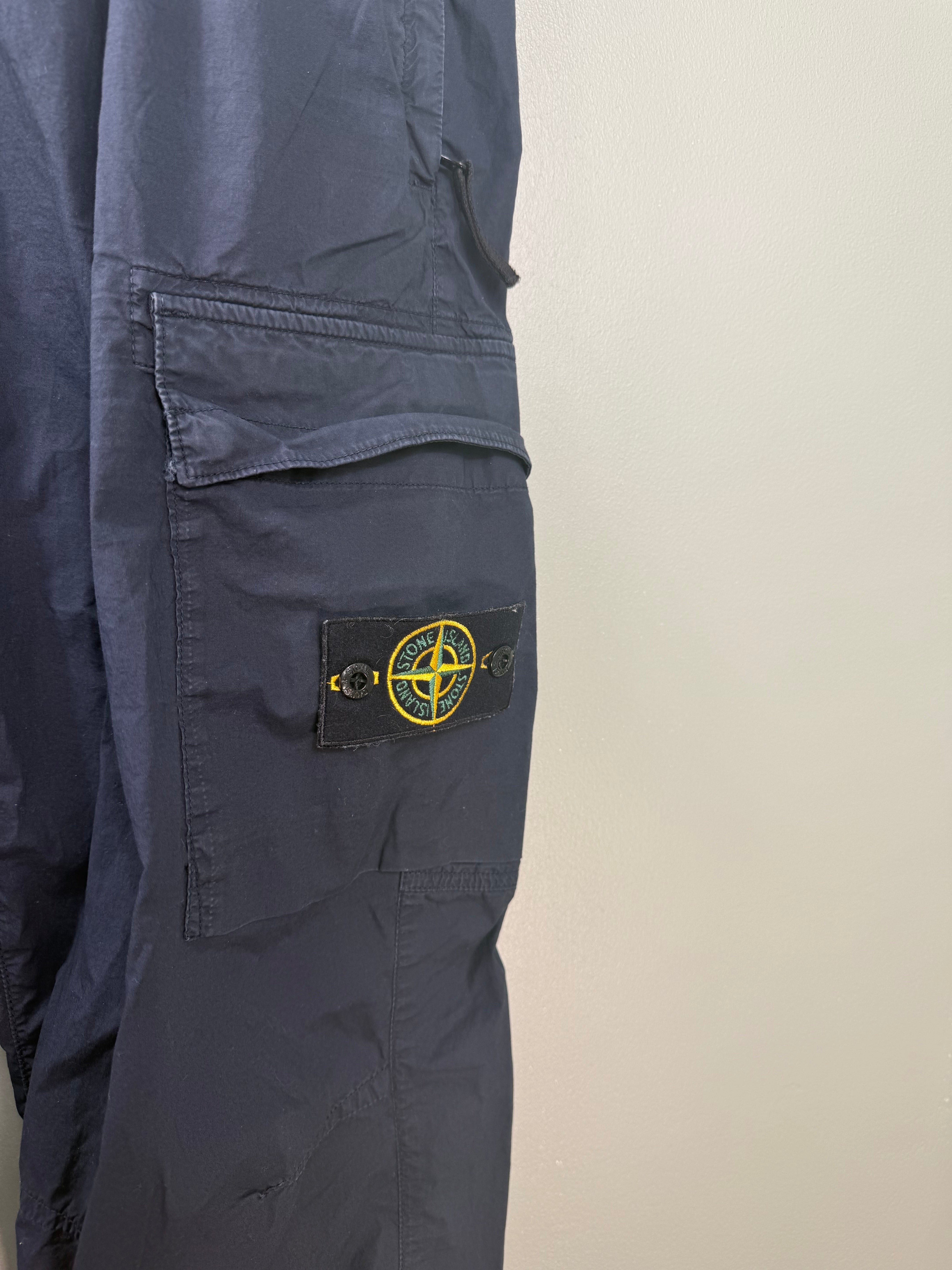 Stone Island Navy RE-T Cargo Bottoms