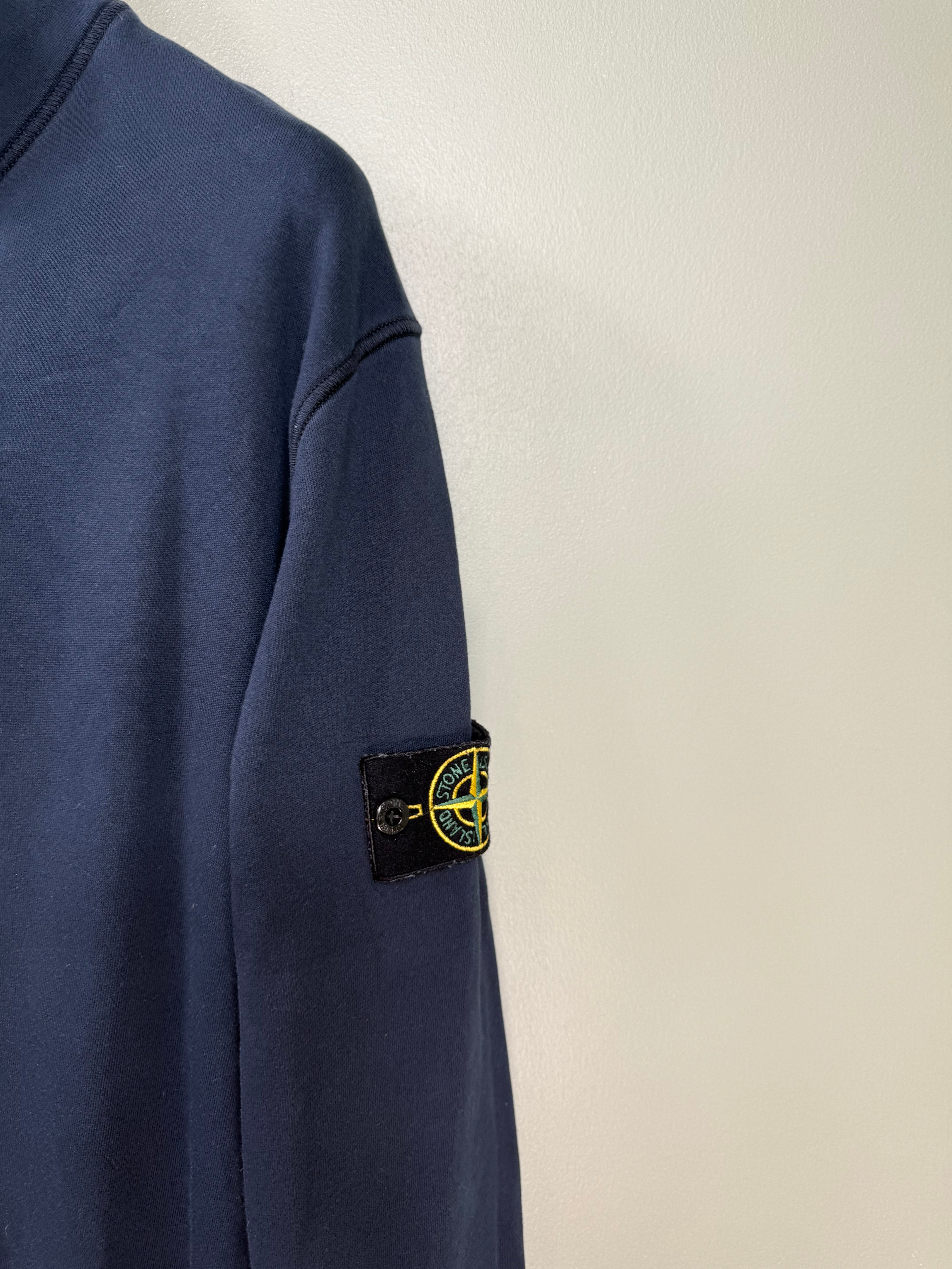 Stone Island Navy 1/4 Zip Jumper