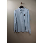 Stone Island Baby Blue Long Sleeve Polo Shirt