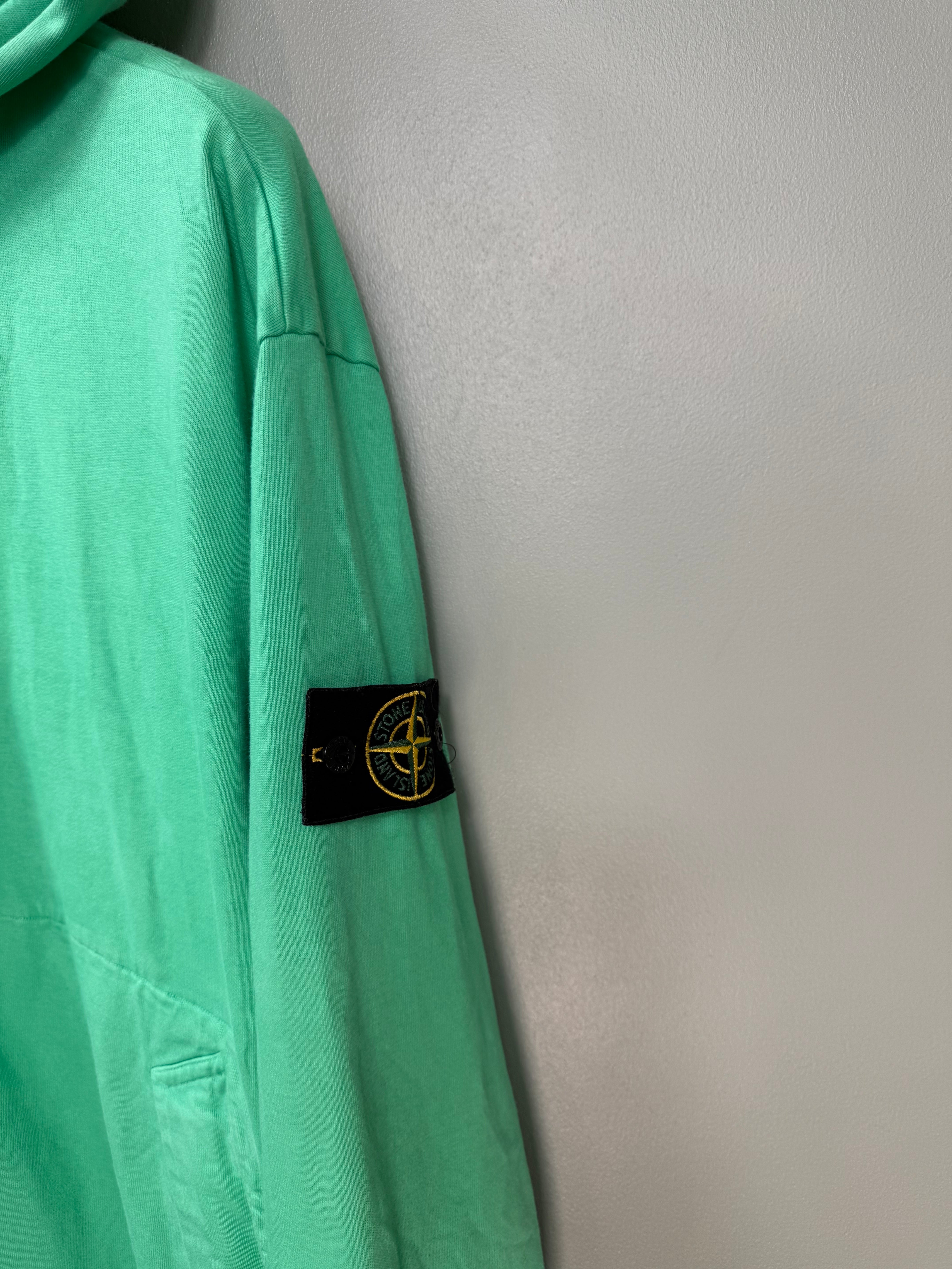 Stone Island Green Zipped Hoodie