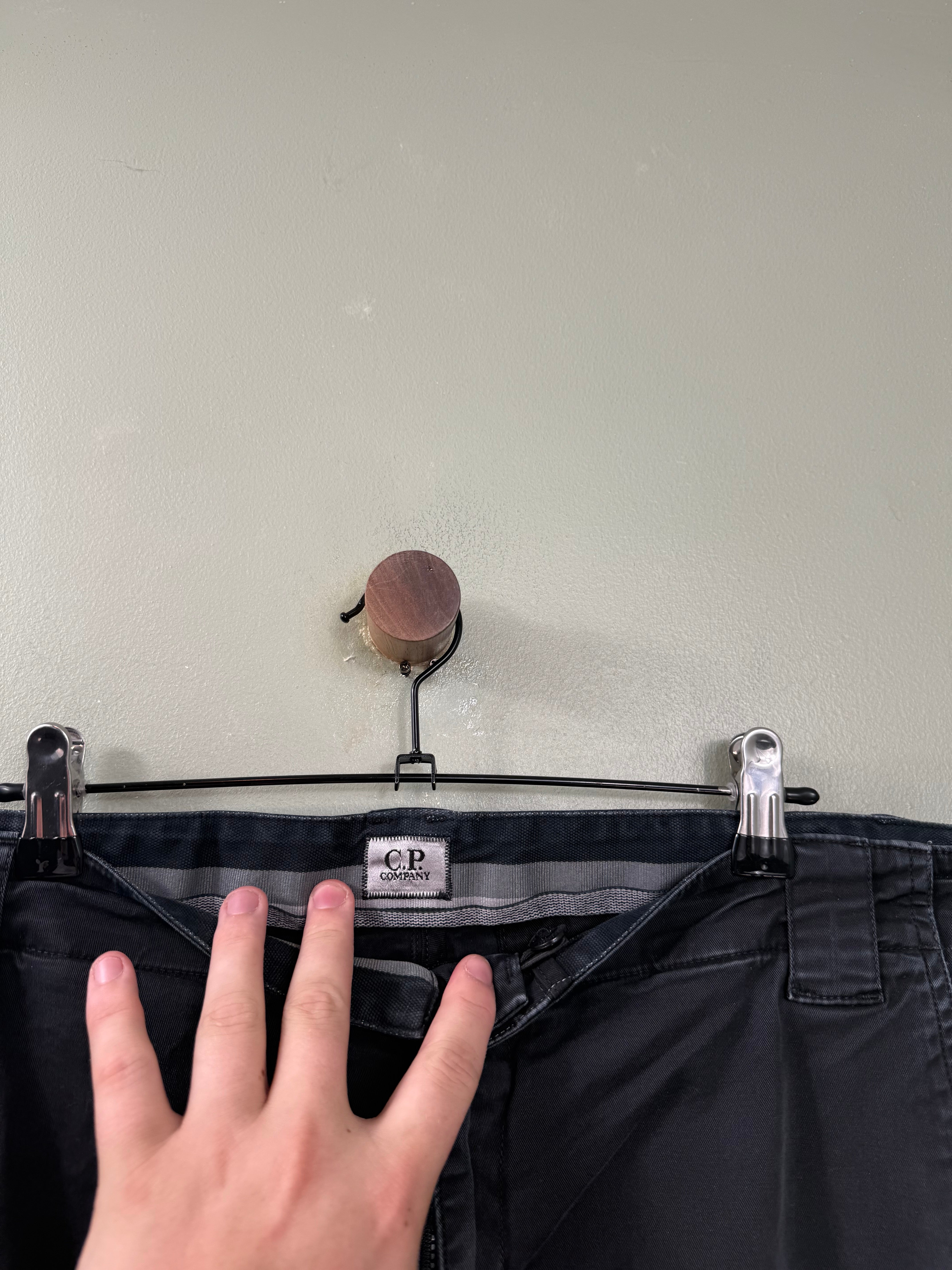 C.P. Company Black Cargo Shorts