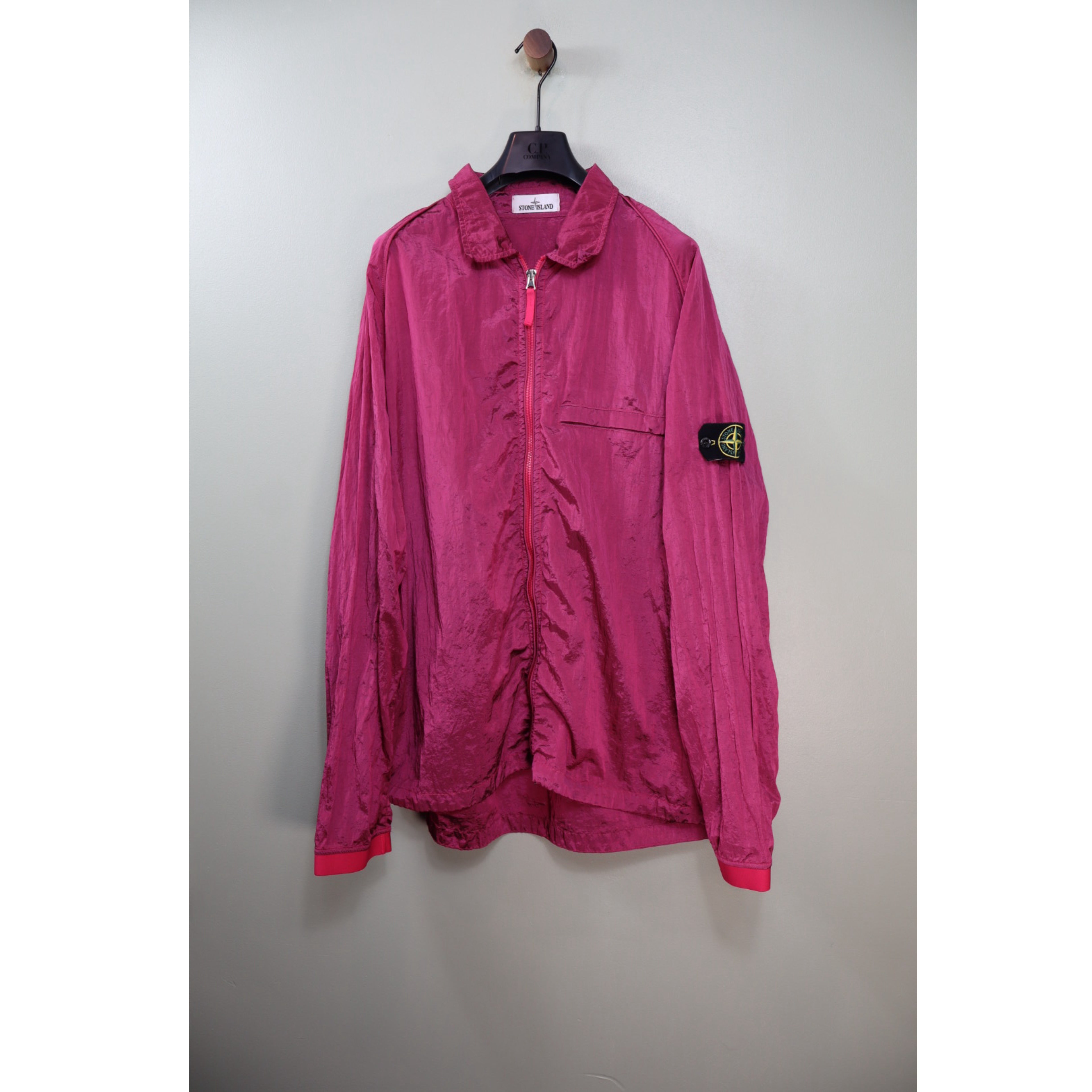 Stone Island Pink Nylon Metal Overshirt