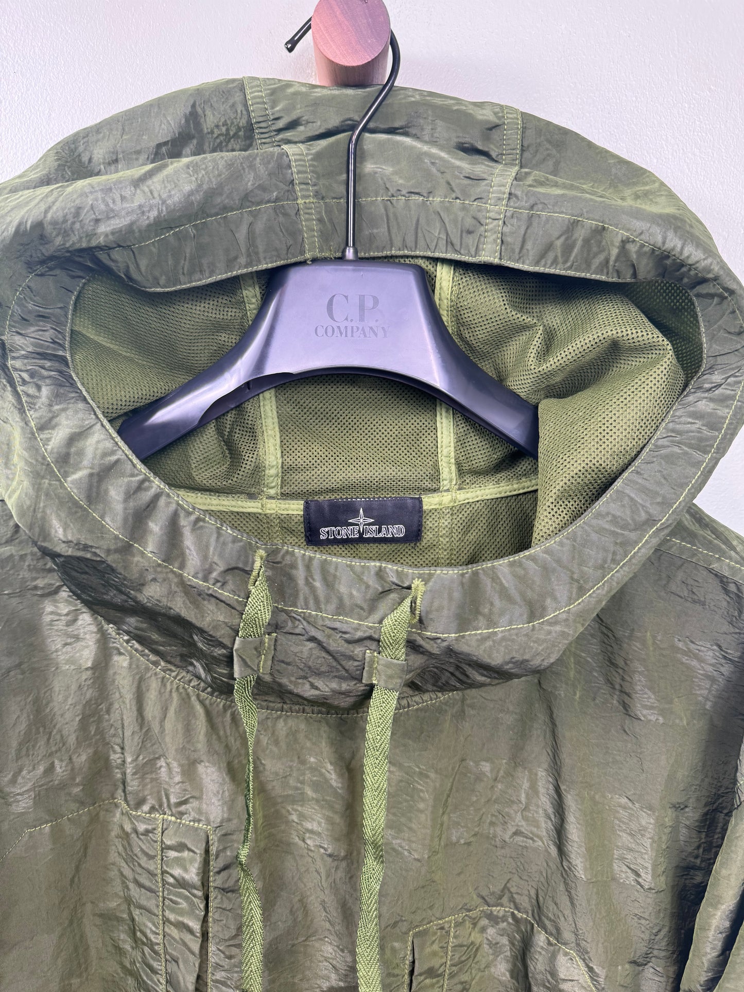 Stone Island Khaki Shadow Project Nylon Metal Smock
