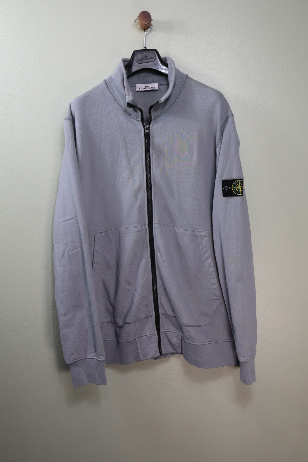 Stone Island Grey Full Zip Jumper