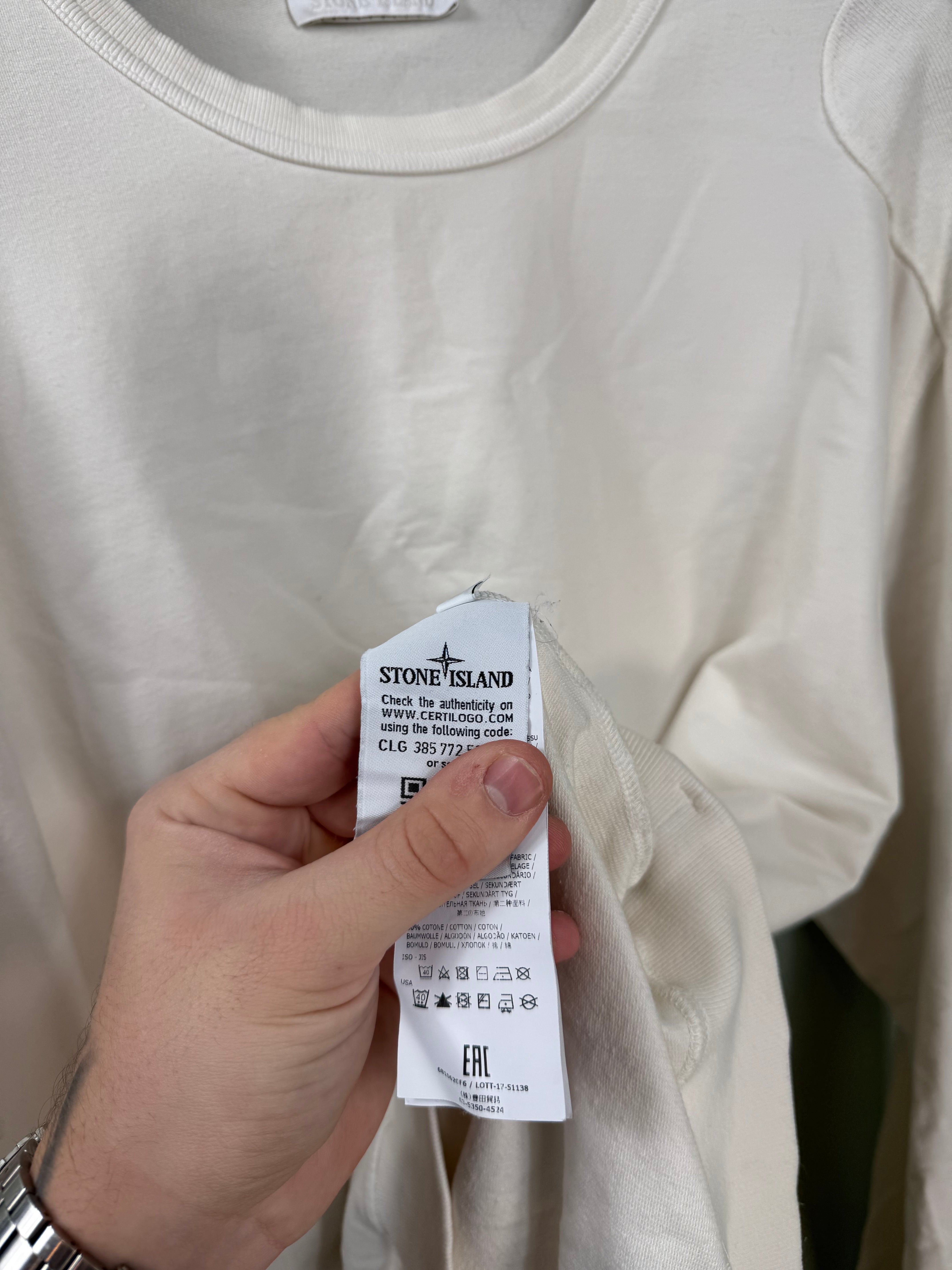 Stone Island Beige Ghost Jumper