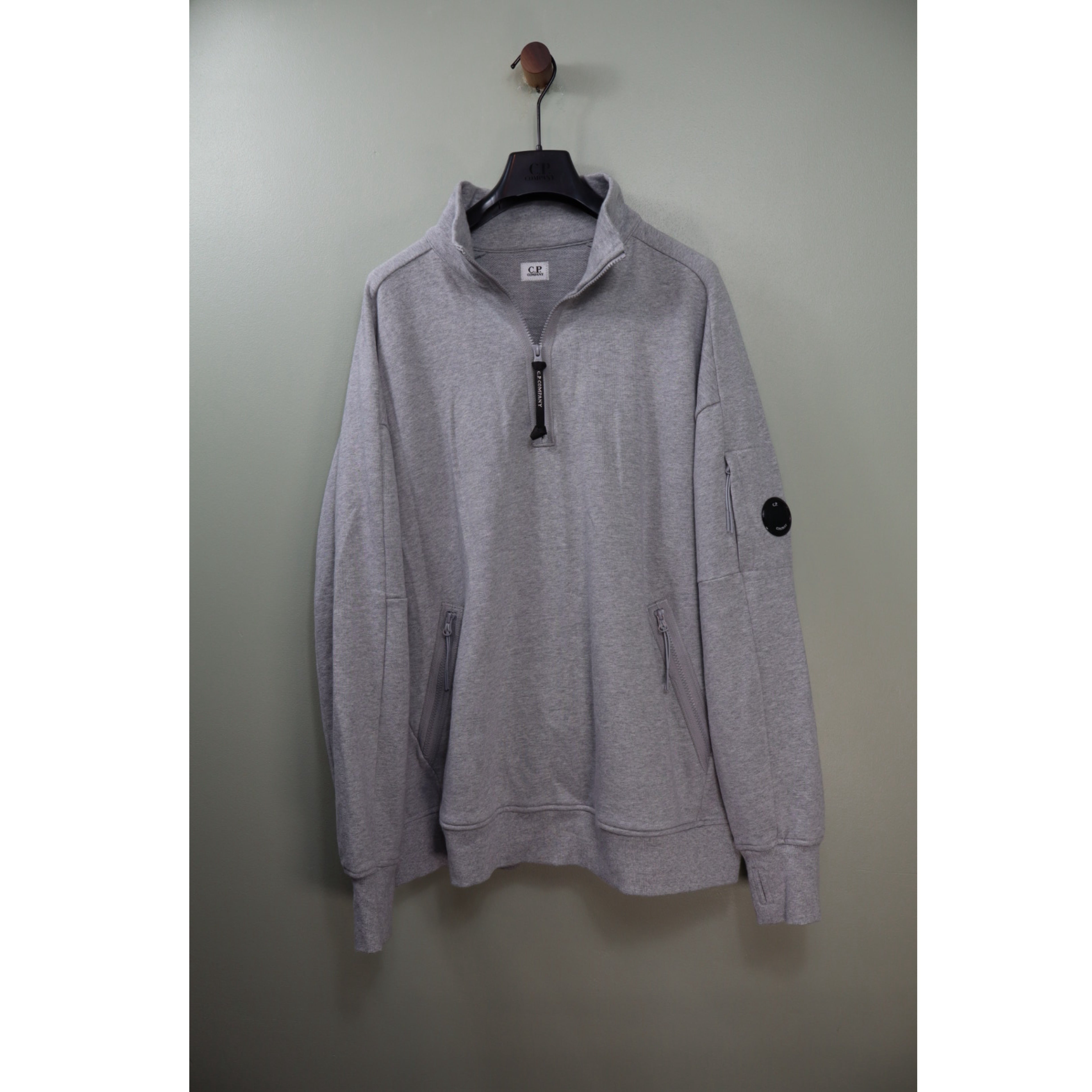 CP Company Grey 1/4 Zip Jumper