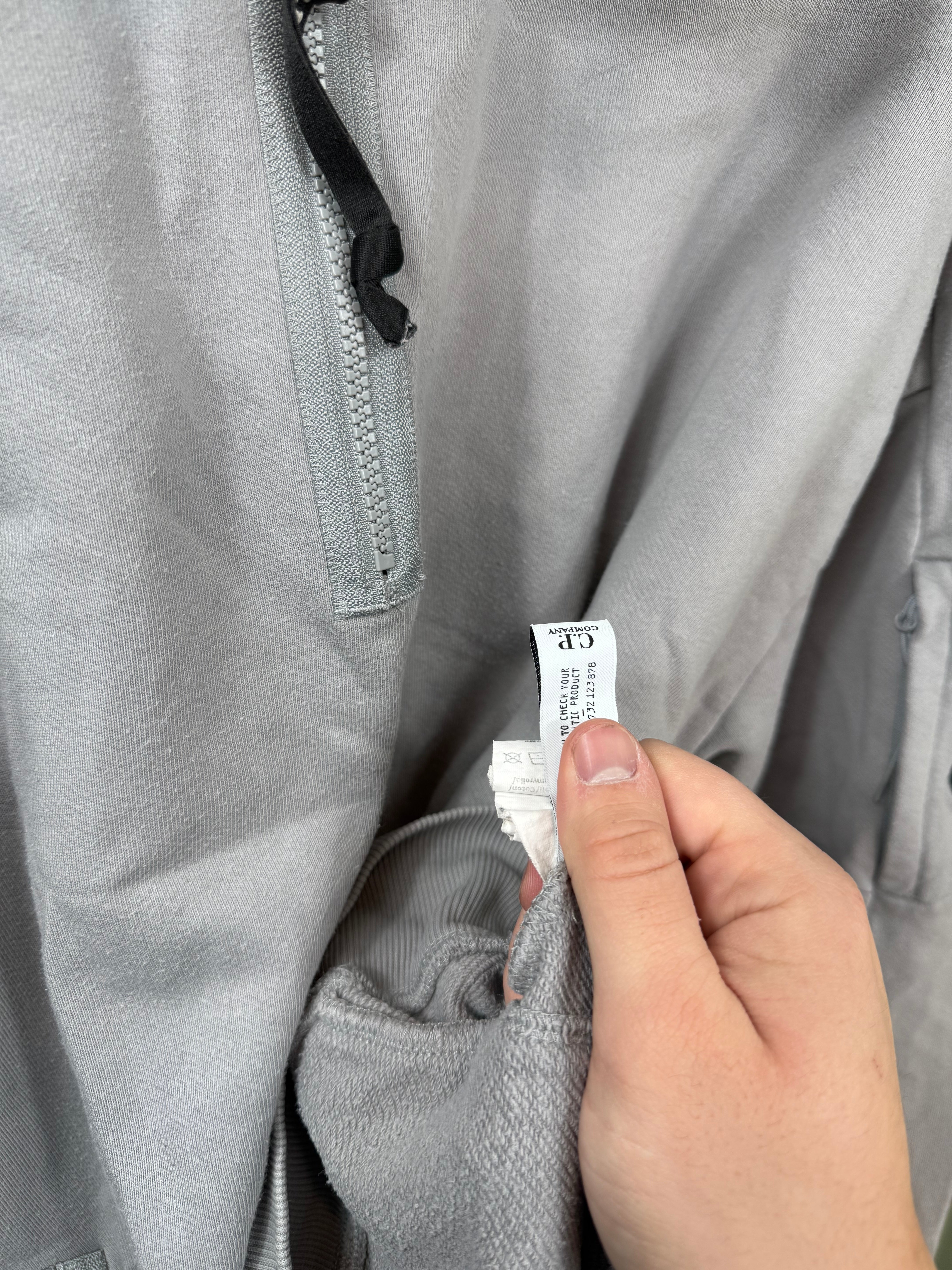 C.P. Company Grey 1/4 Zip Jumper