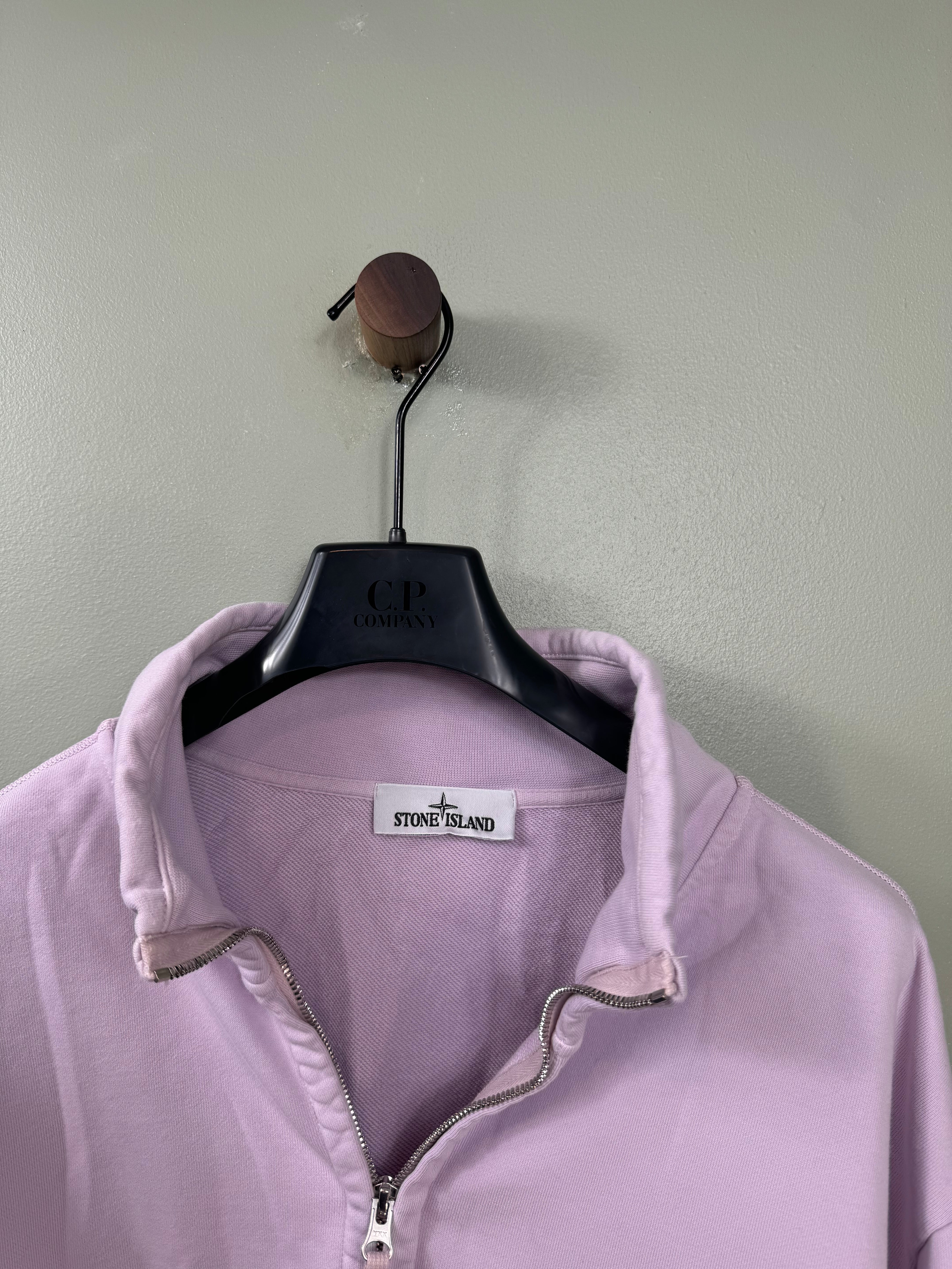 Stone Island Pink Zip Jumper