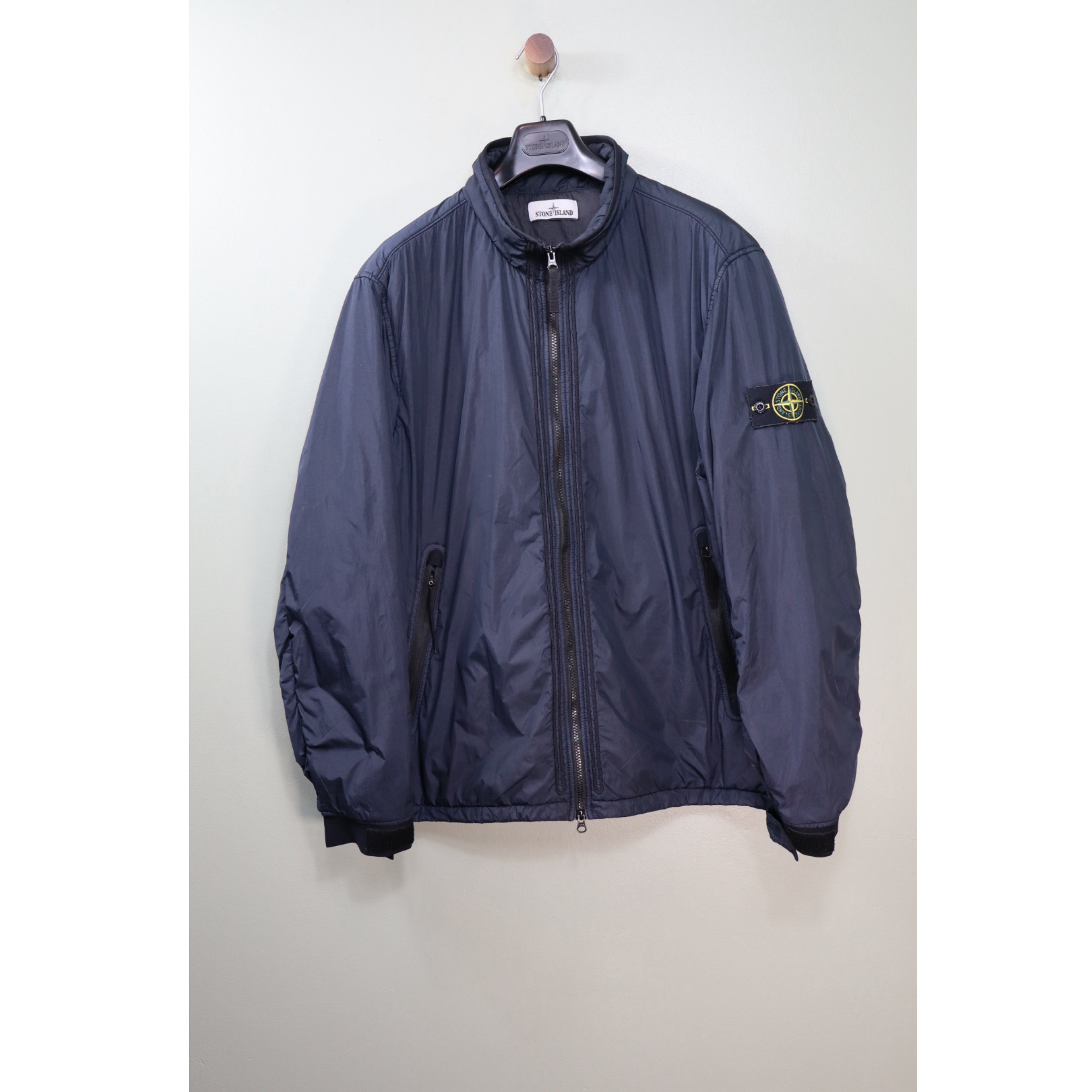Stone Island Navy Crinkle Reps Jacket