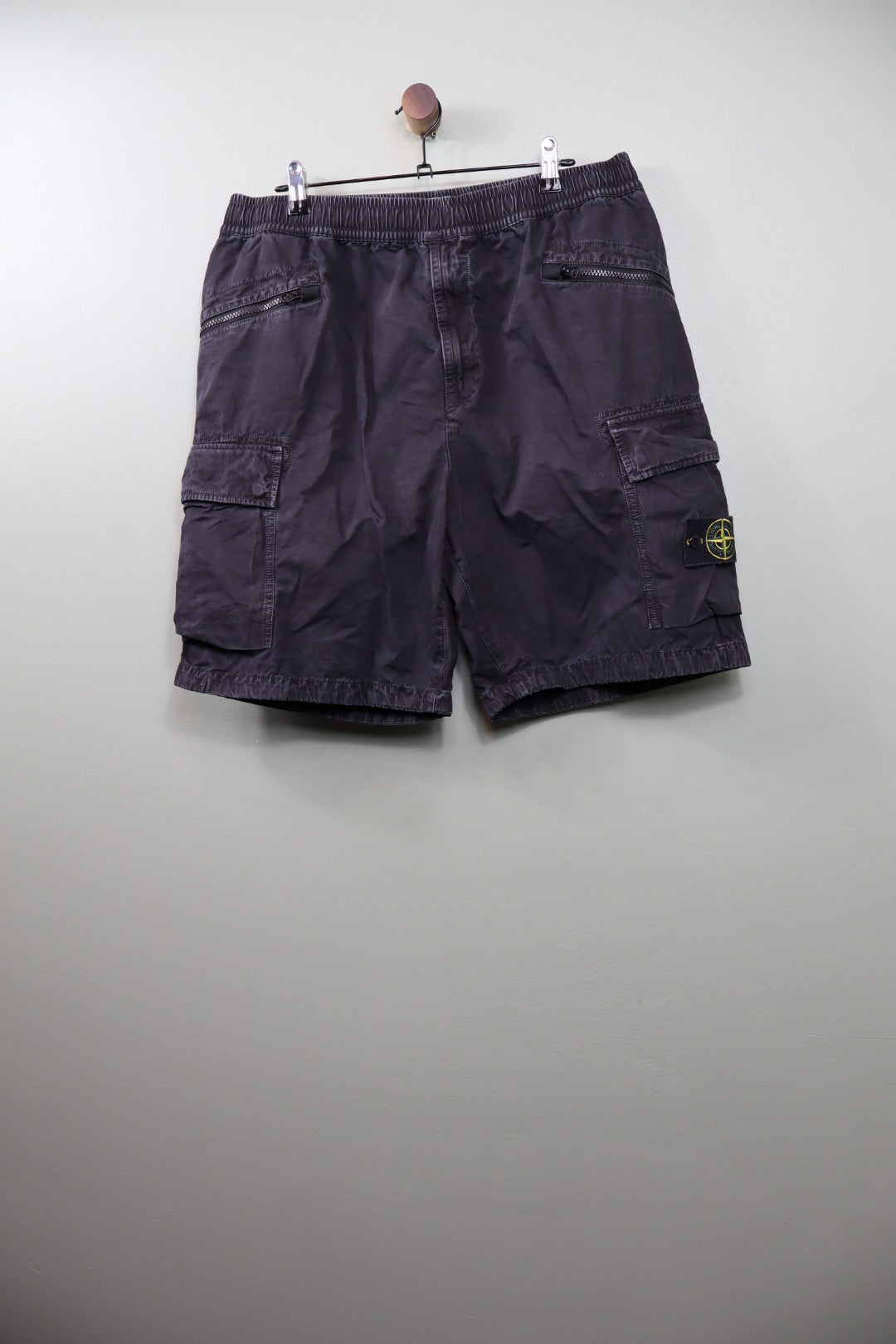 Stone Island Black CO Cargo Shorts