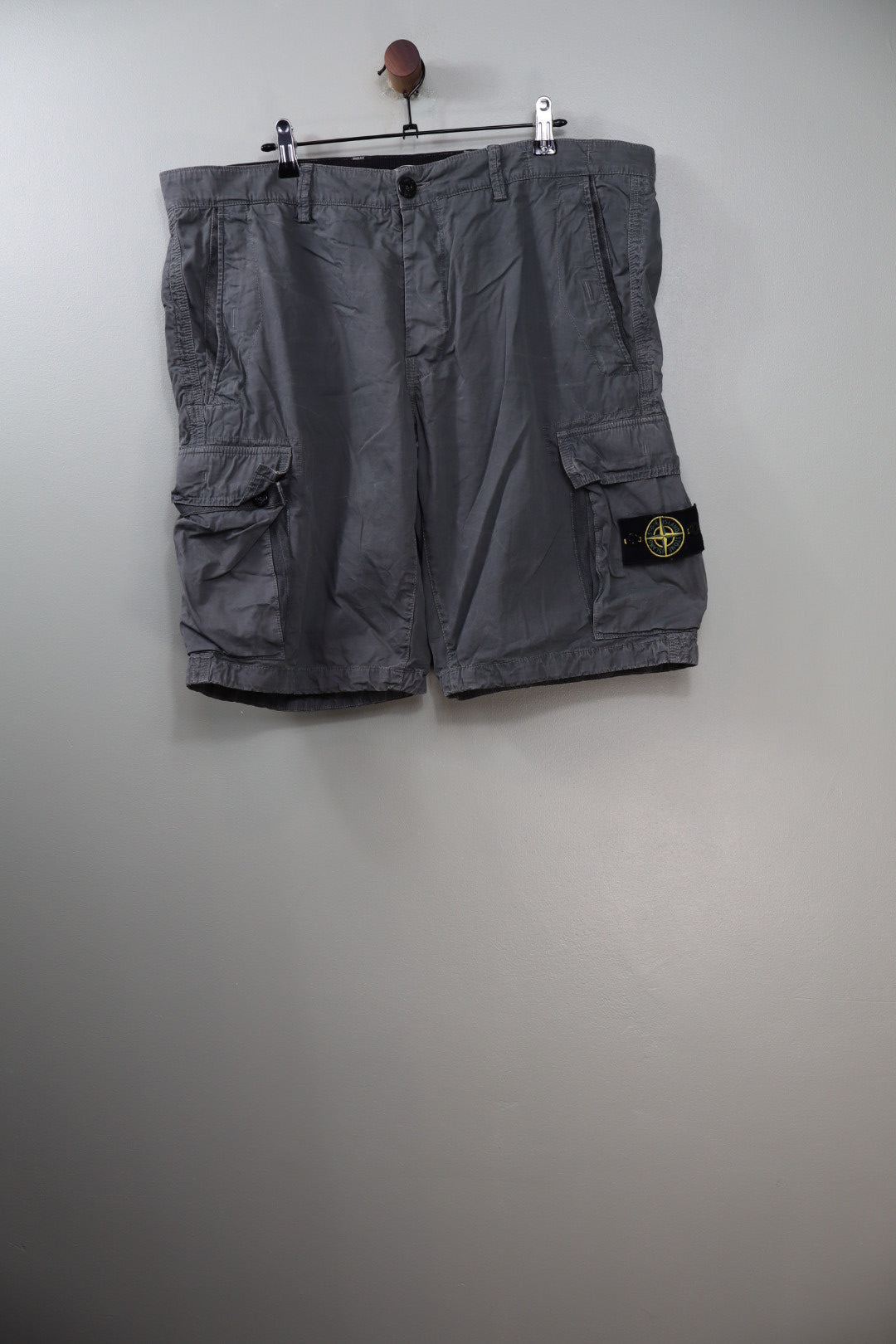 Stone Island Charcoal SL Cargo Shorts