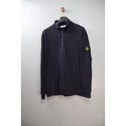 Stone Island Black 1/4 Zip Jumper