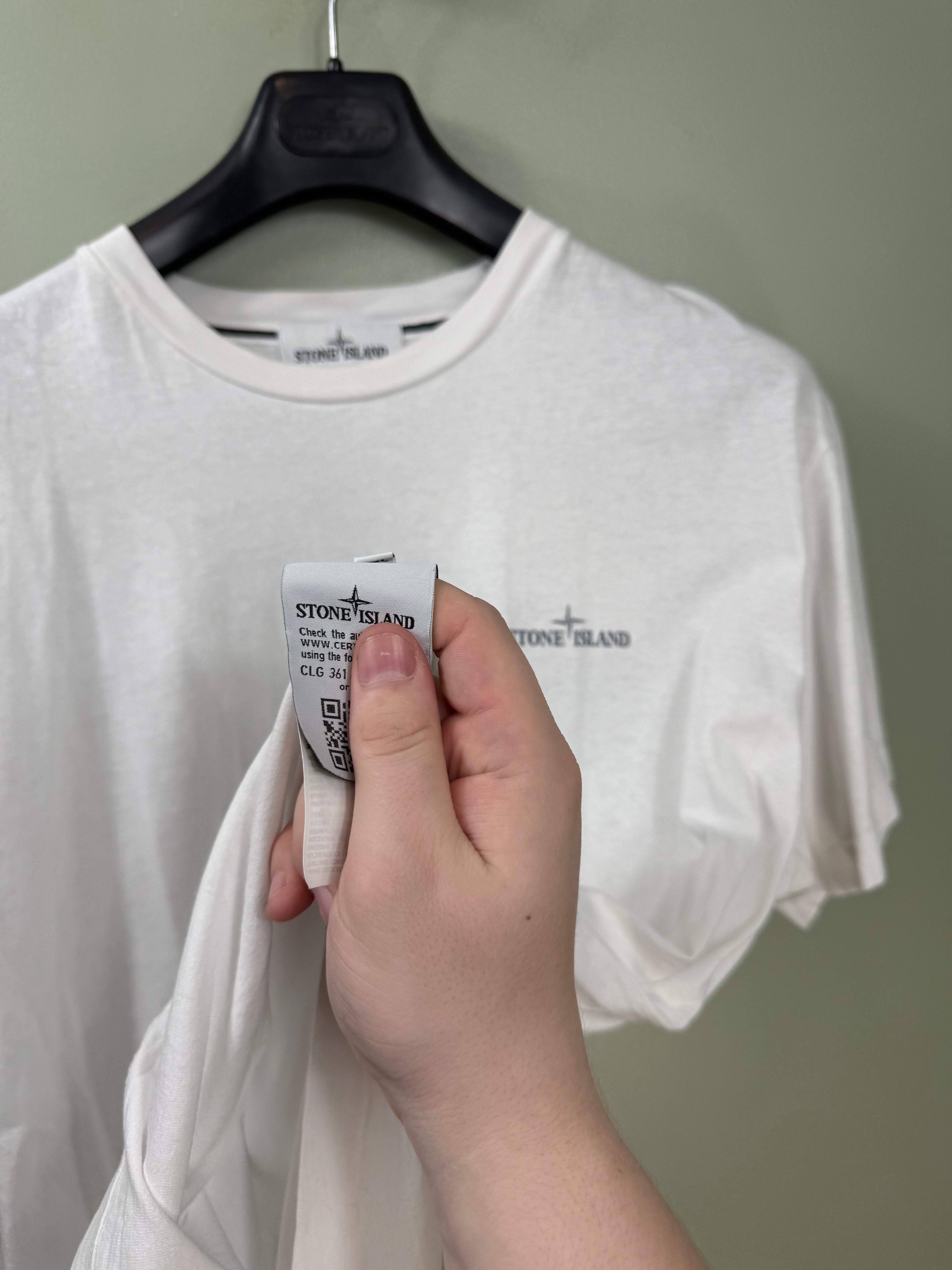 Stone Island White T-Shirt