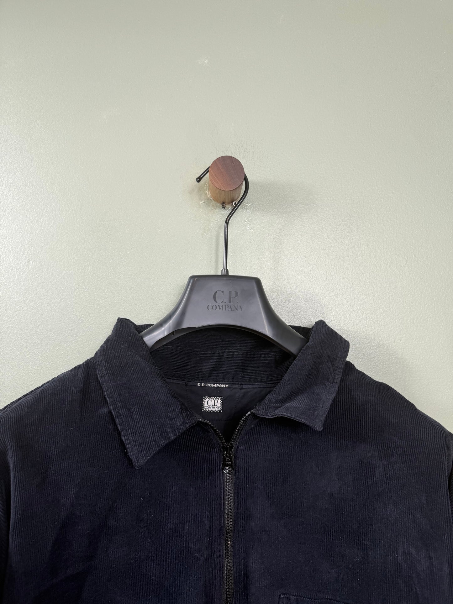 C.P. Company Navy Corduroy 1/4 Zip Overshirt