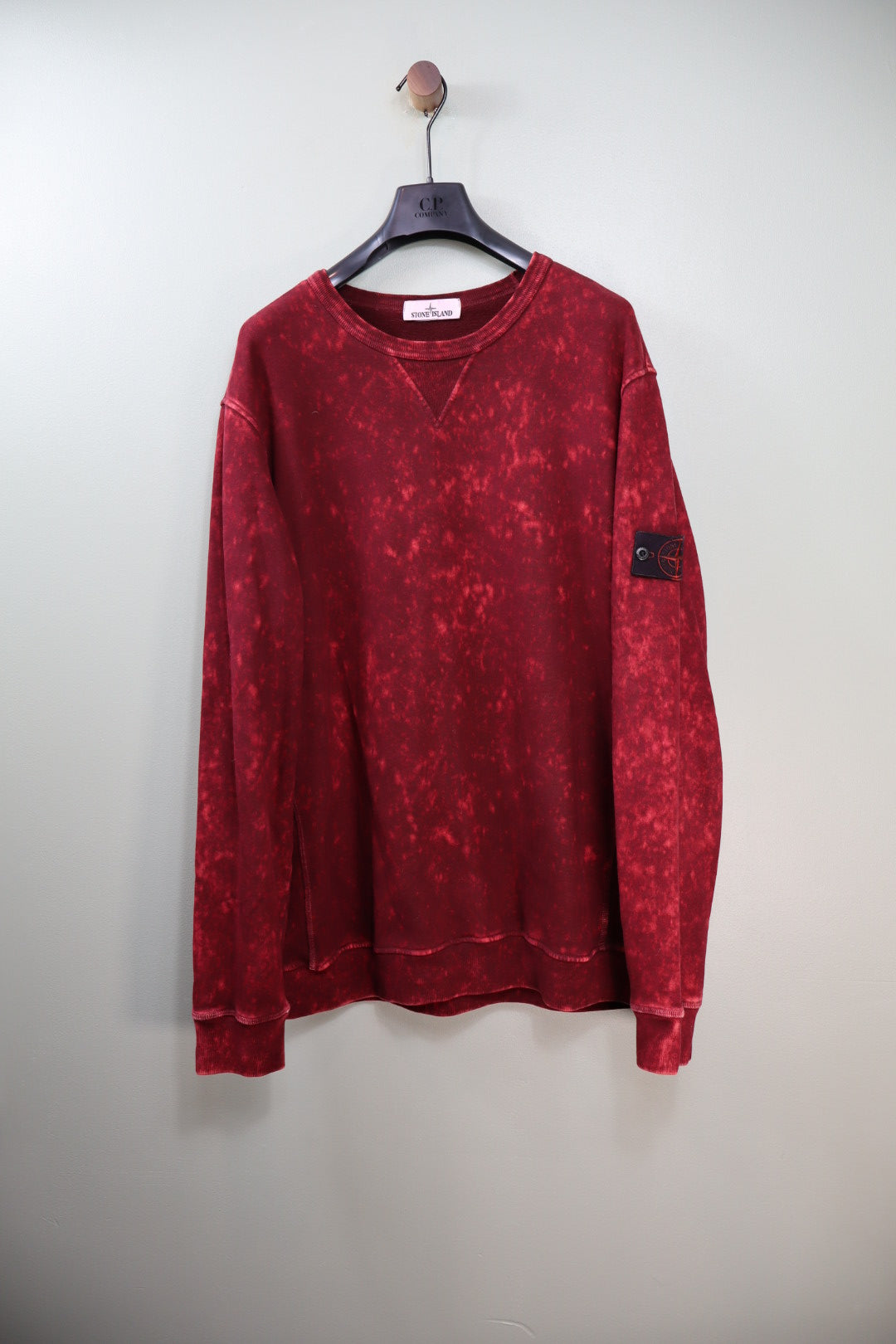 Stone Island Red Ovo Dye Jumper