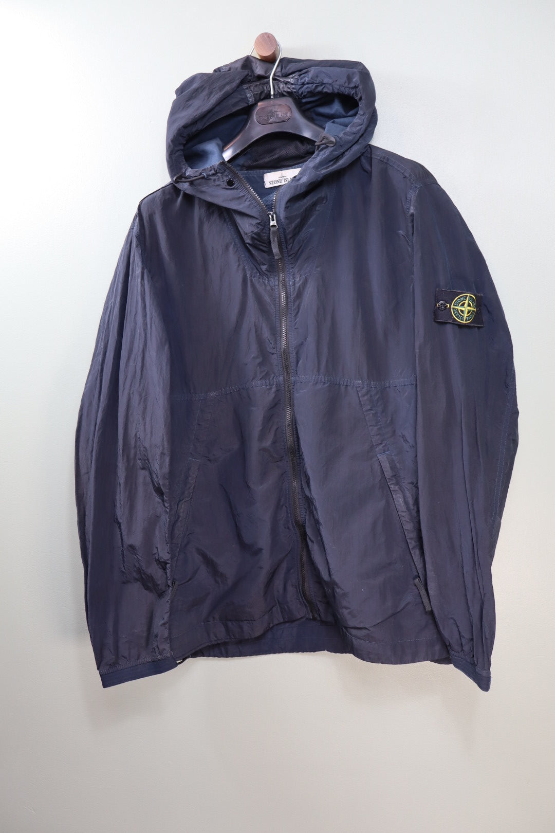 Stone Island Navy Nylon Metal Jacket