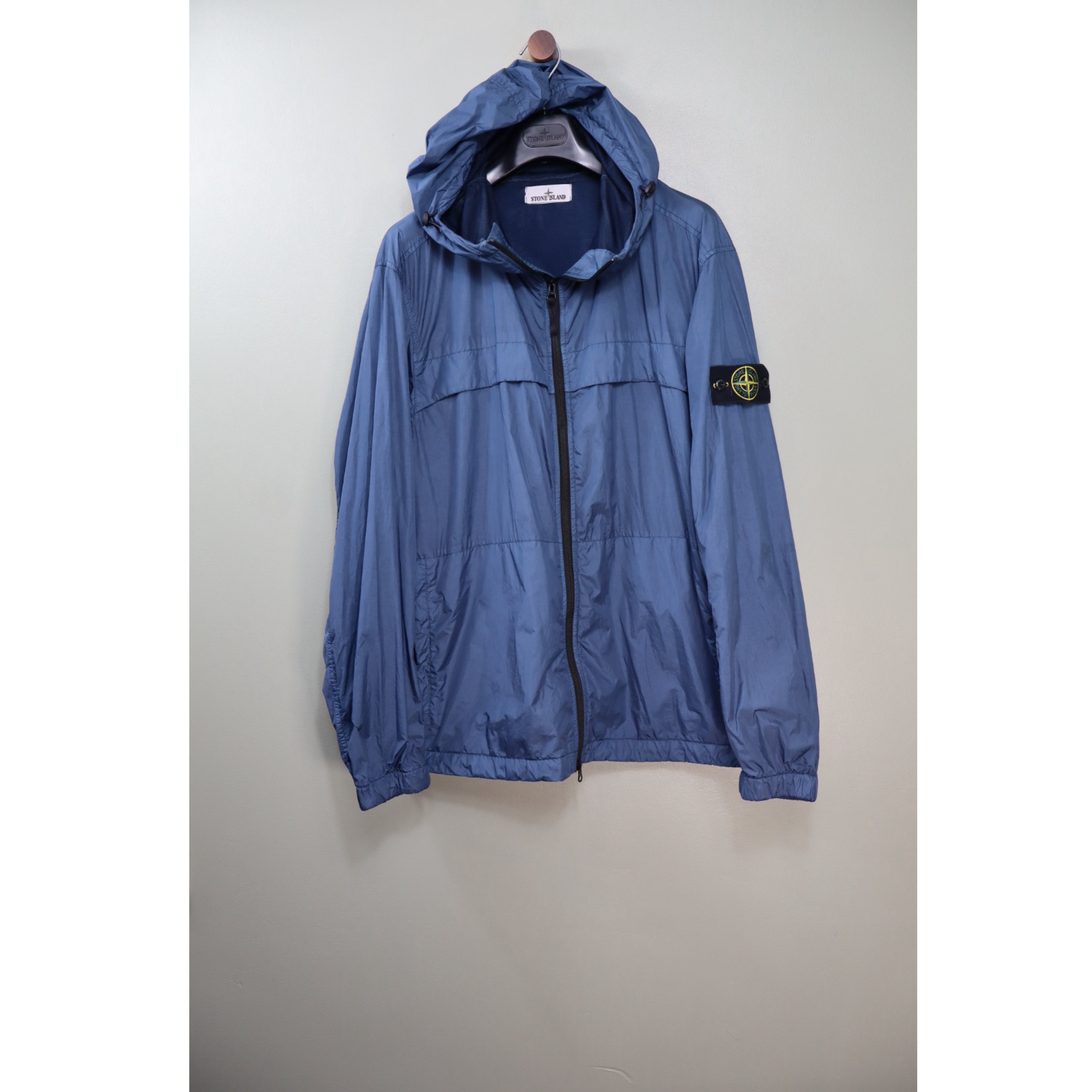Stone Island Blue Crinkle Reps Jacket