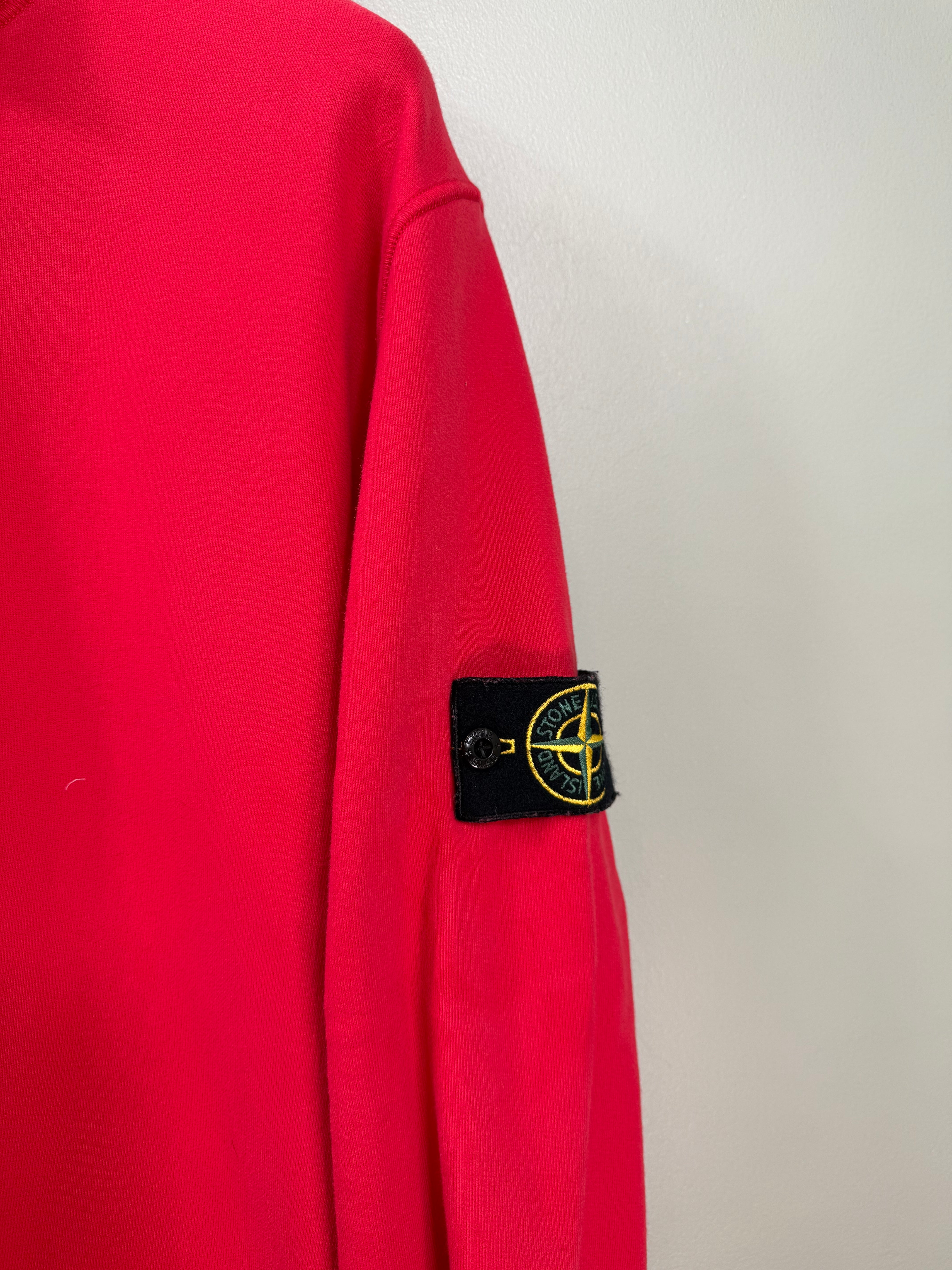 Stone Island Red 1/4 Zip Jumper