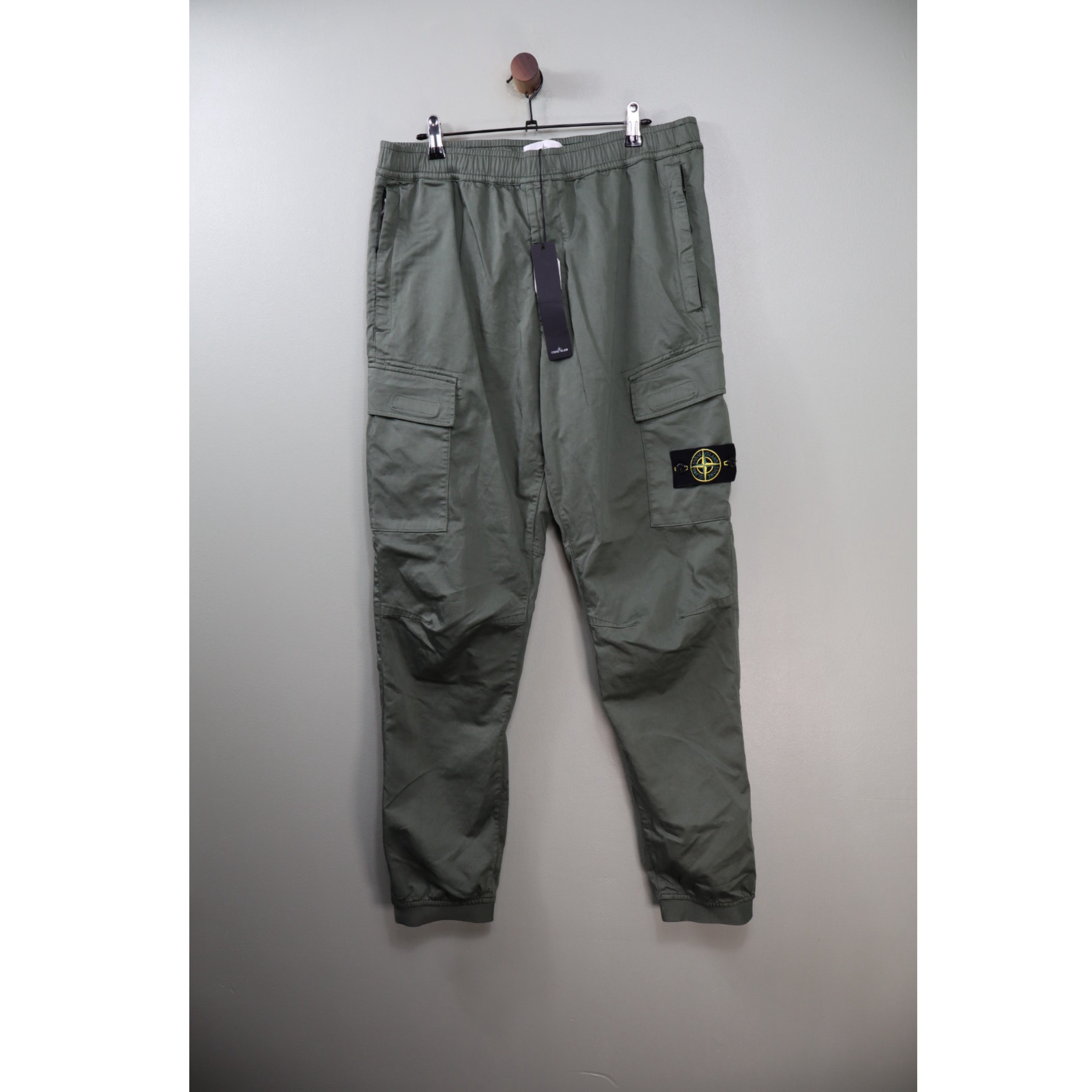 Stone Island Green RE-T Cargo Bottoms