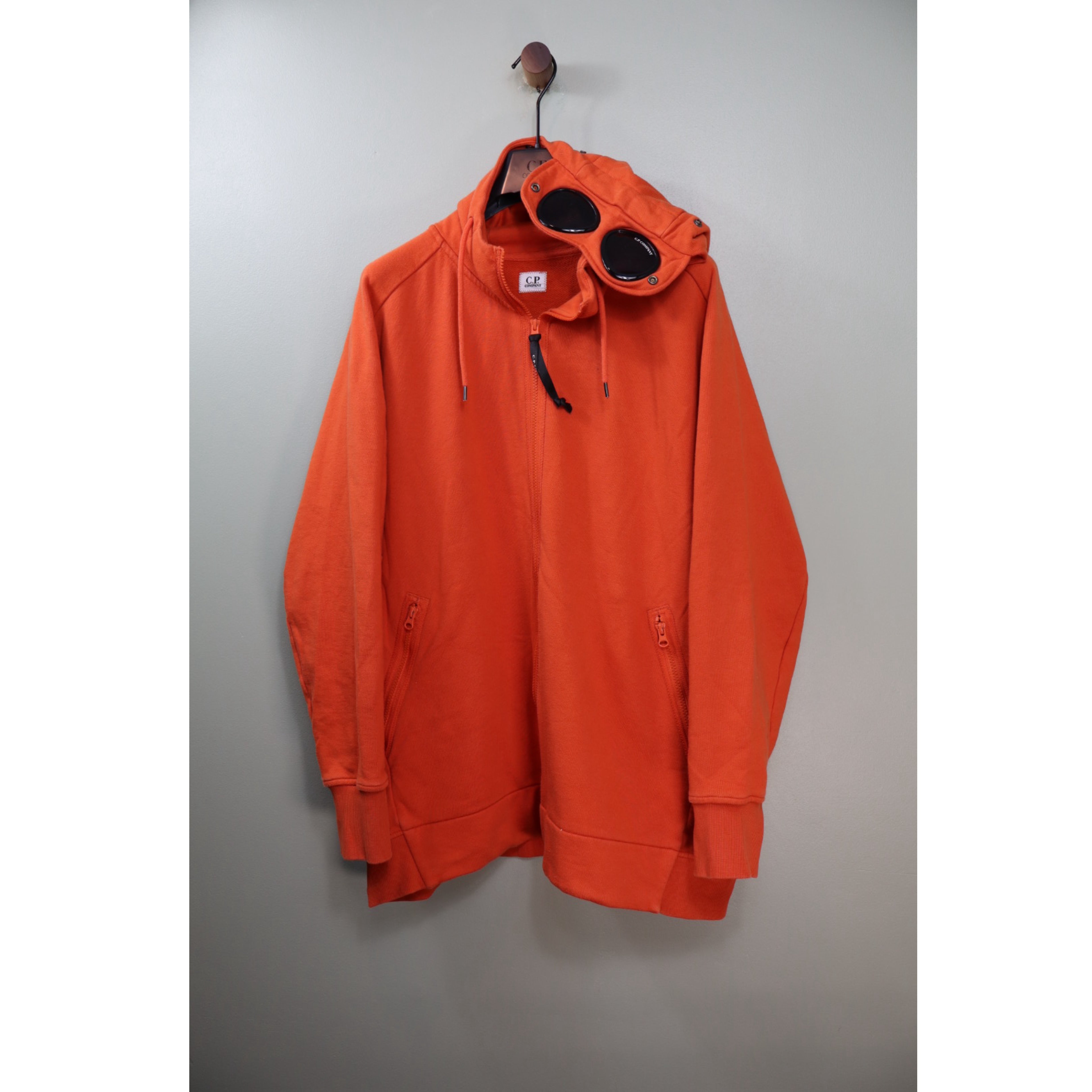 CP Company Orange Goggle Hoodie