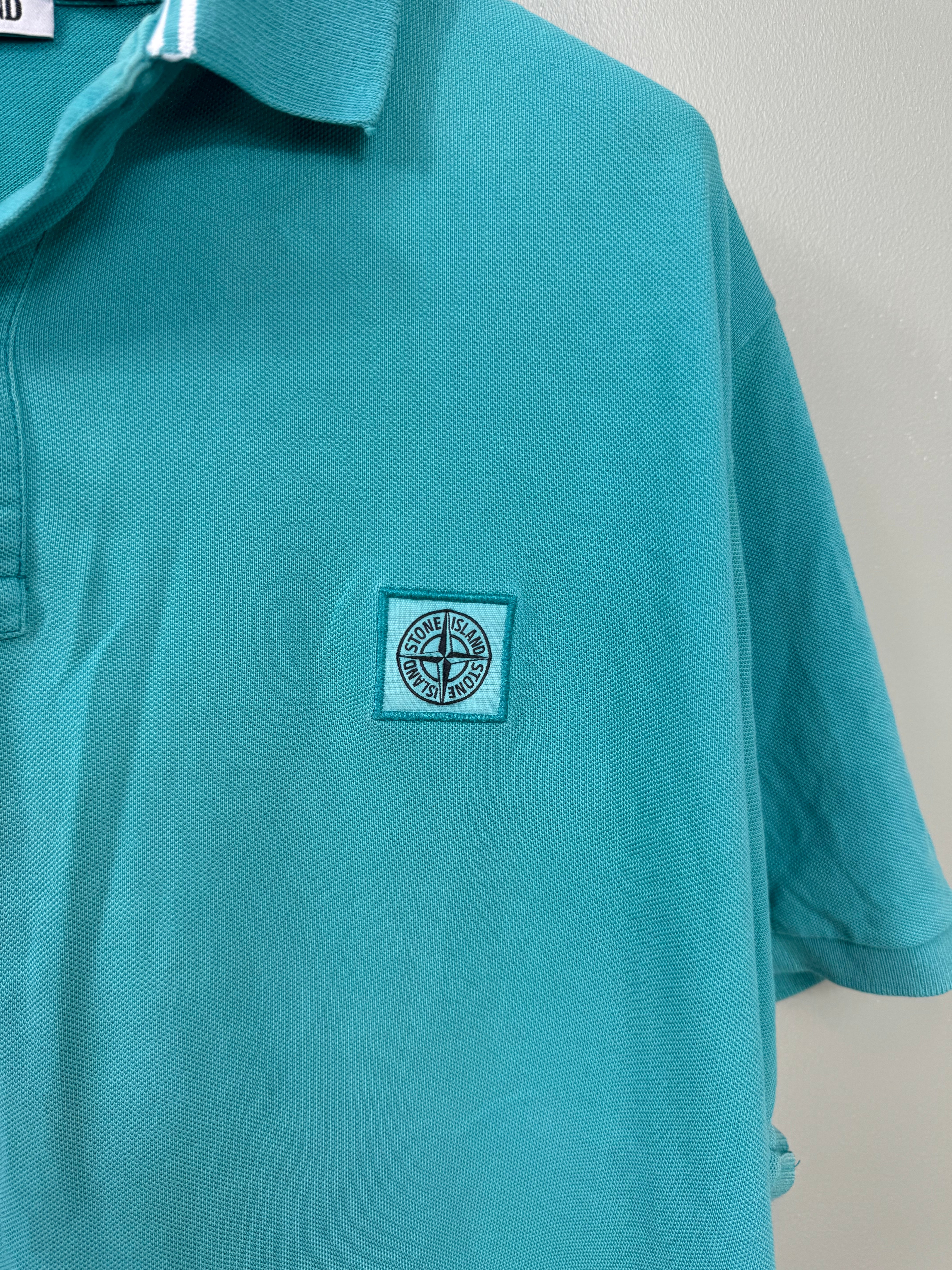 Stone Island Turquoise Polo