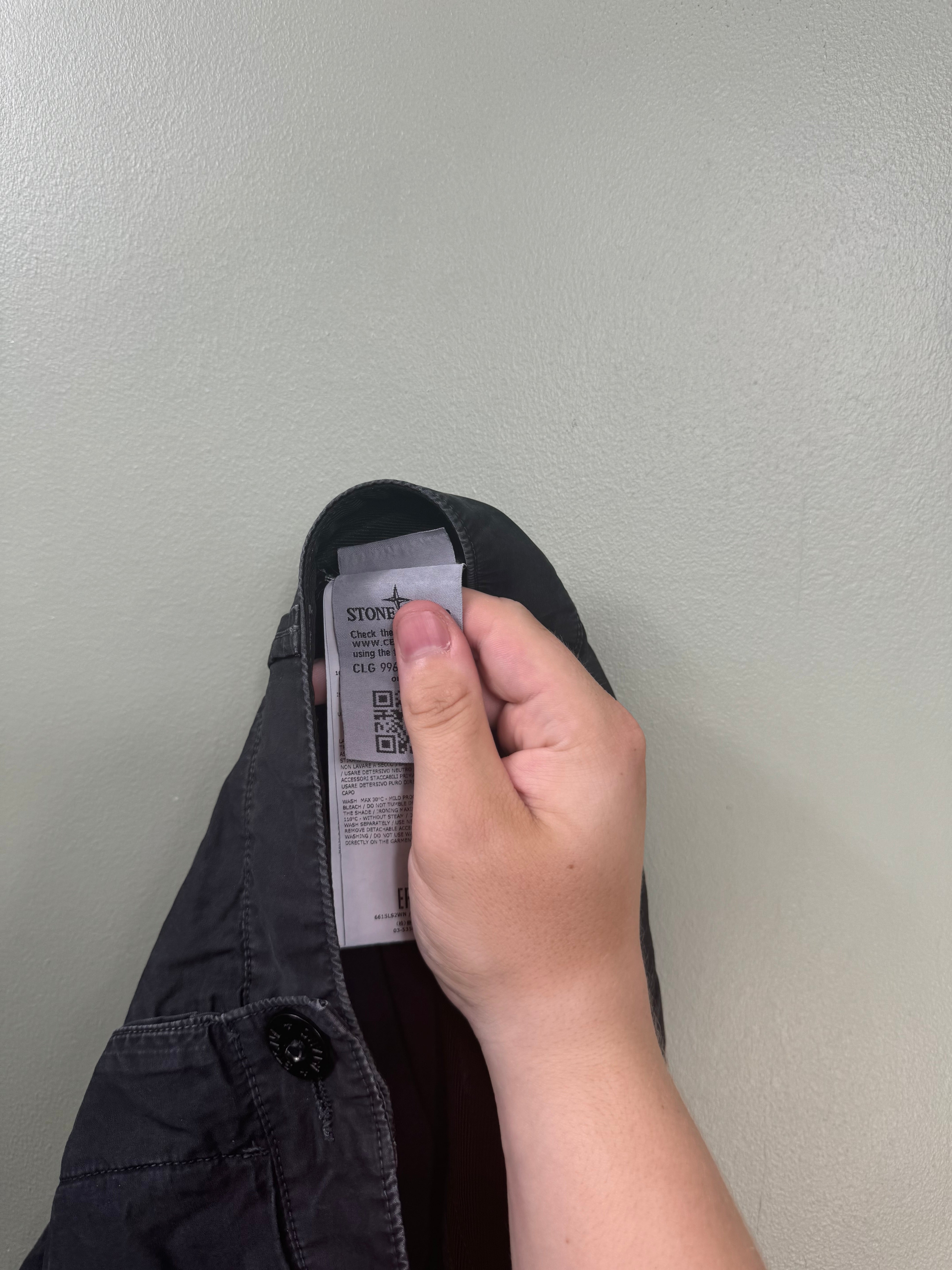 Stone Island Black SL Cargo Shorts