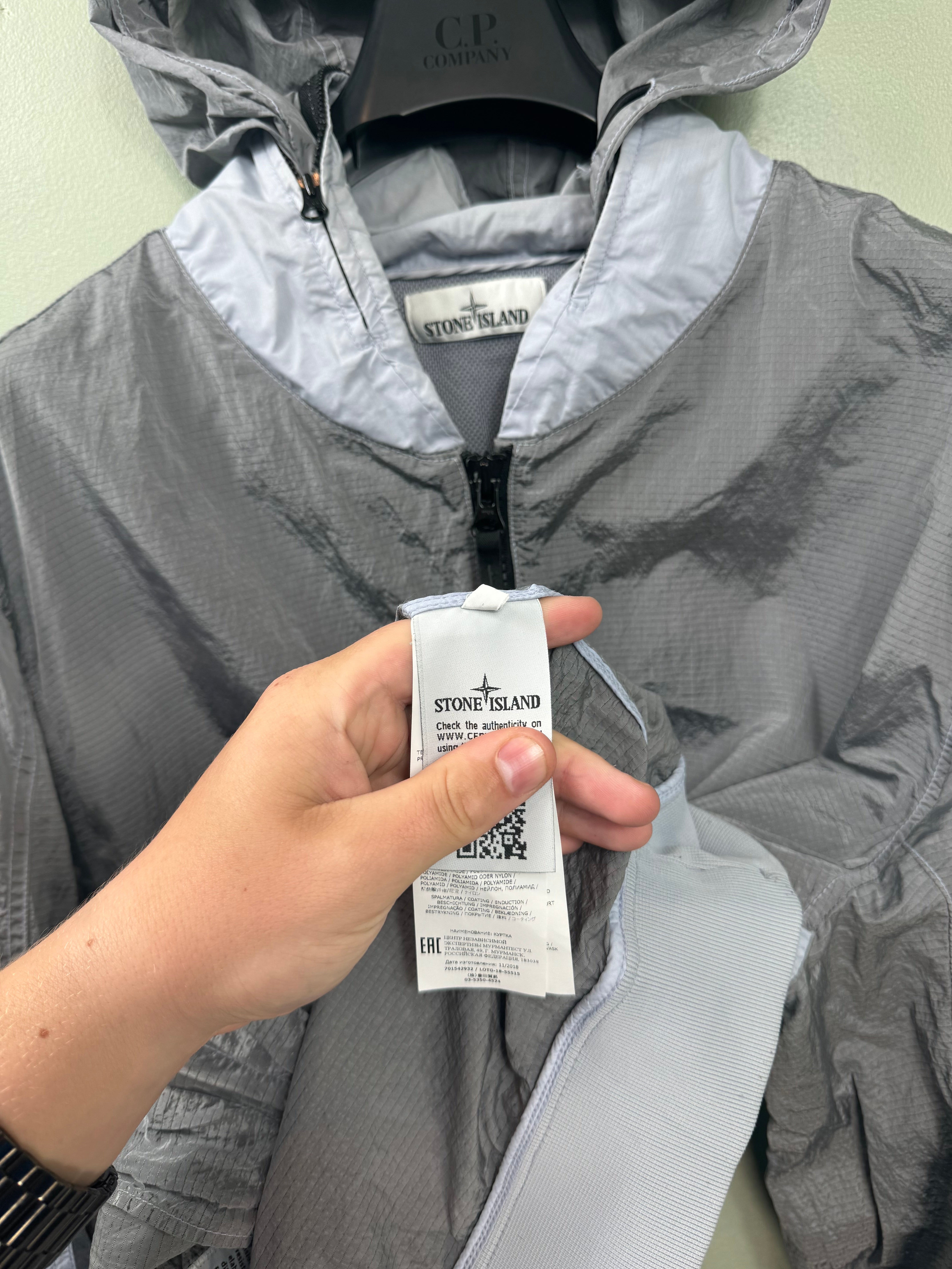 Stone Island Grey Nylon Metal Watro Ripstop Jacket