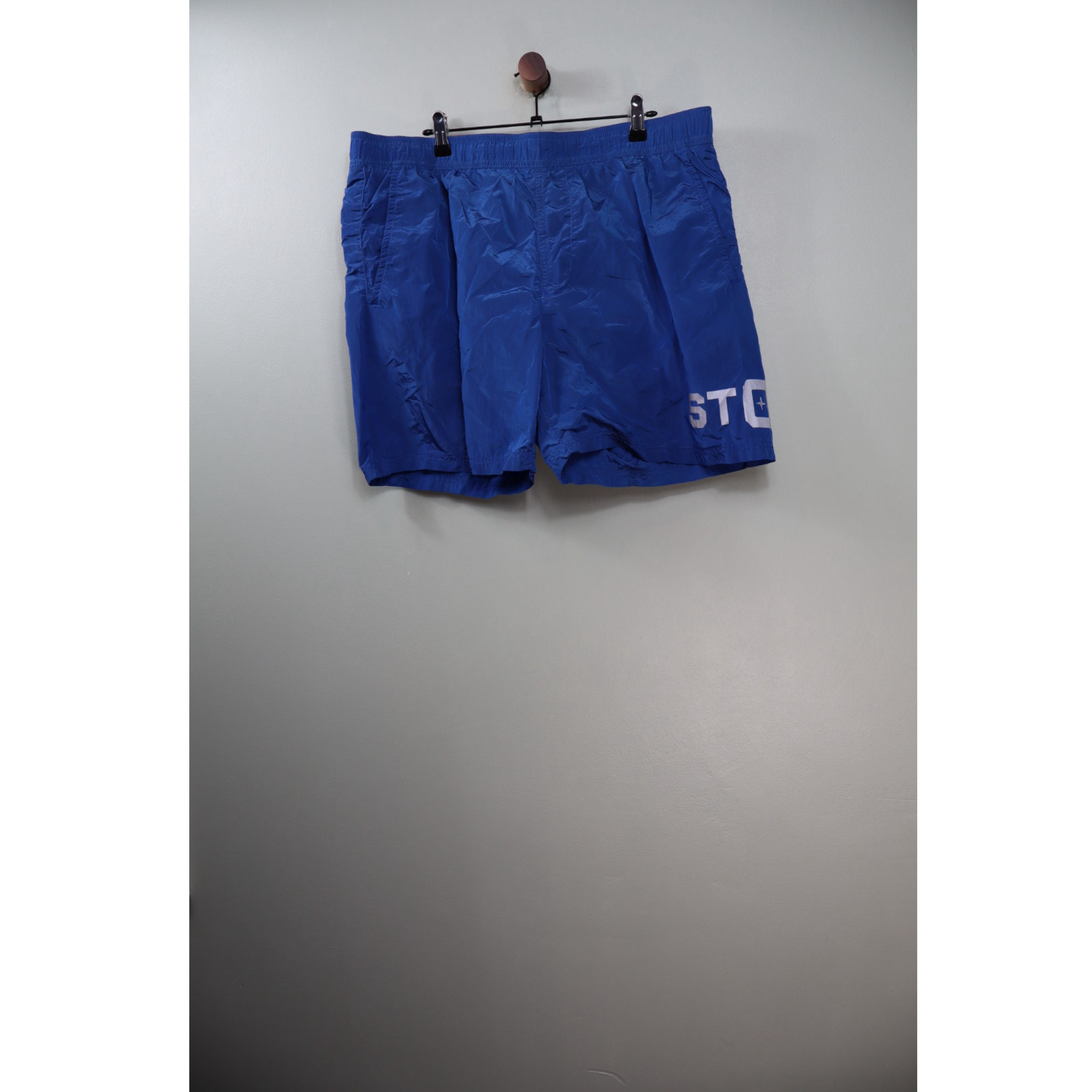 Stone Island Blue Nylon Metal Reflective Swim Shorts