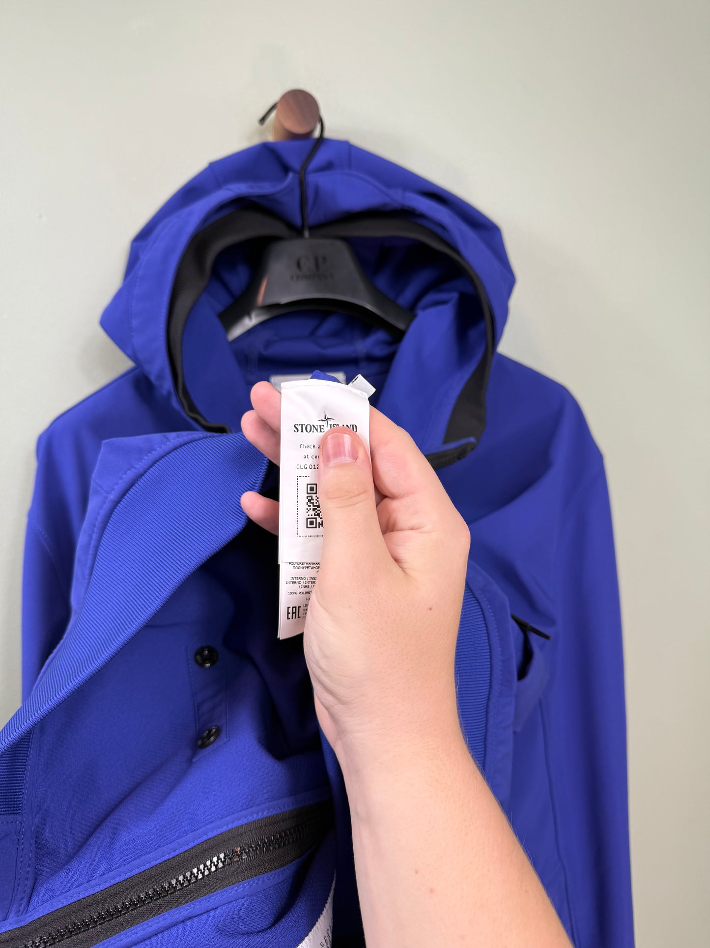Stone Island Blue Soft Shell Jacket