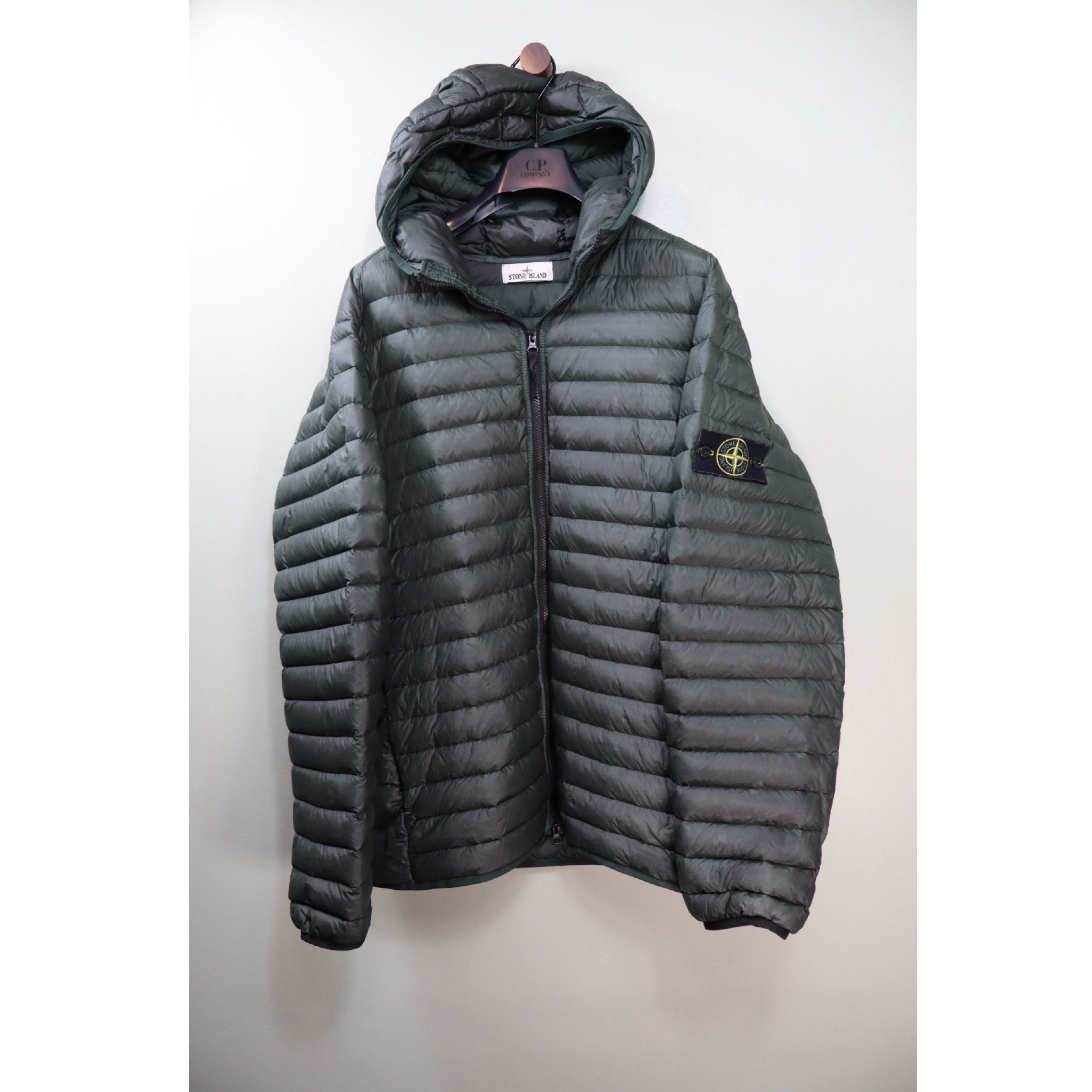 Stone Island Khaki Loom Woven Down Jacket