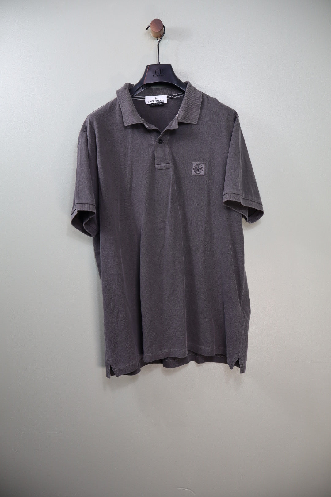 Stone Island Grey Slim Fit Polo