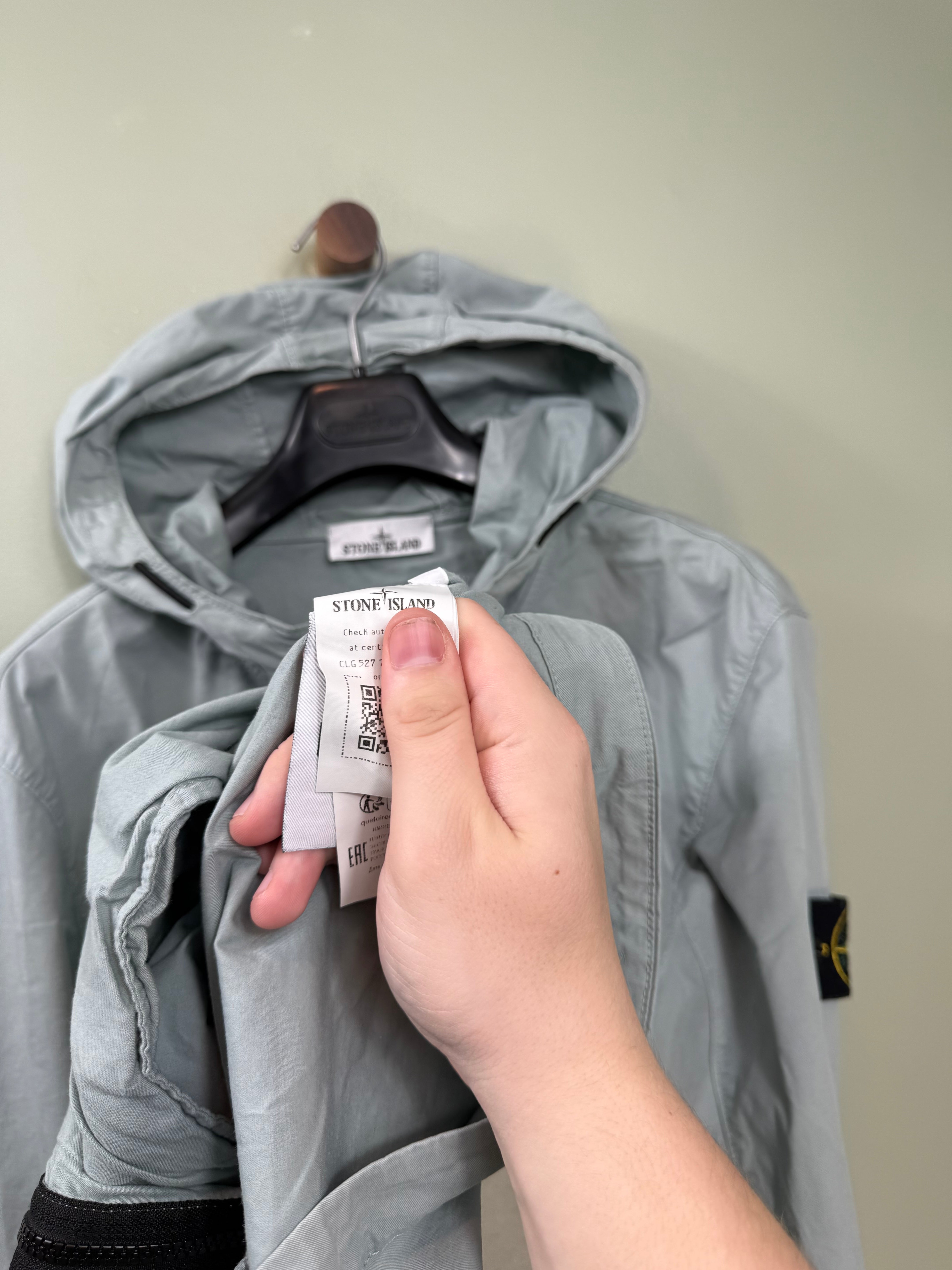 Stone Island Grey Supima Cotton Twill Jacket